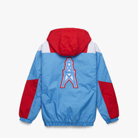 Houston Oilers Vtg 1990s Starter Pull Over Hoodie Hood Jacket Coat jersey S  NWOT