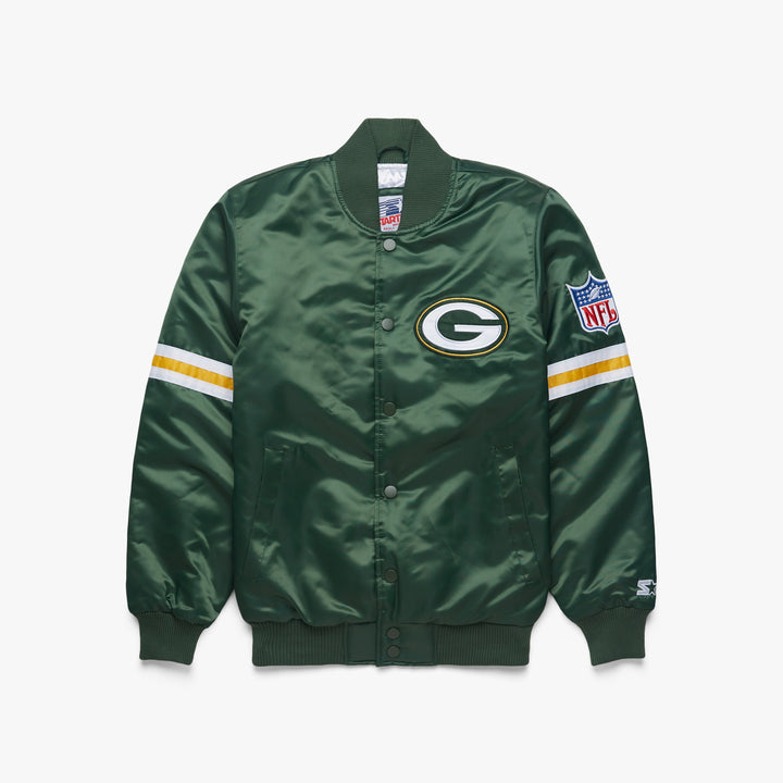 Buy NFL GREEN BAY PACKERS HEAVYWEIGHT SATIN JACKET for EUR 67.90