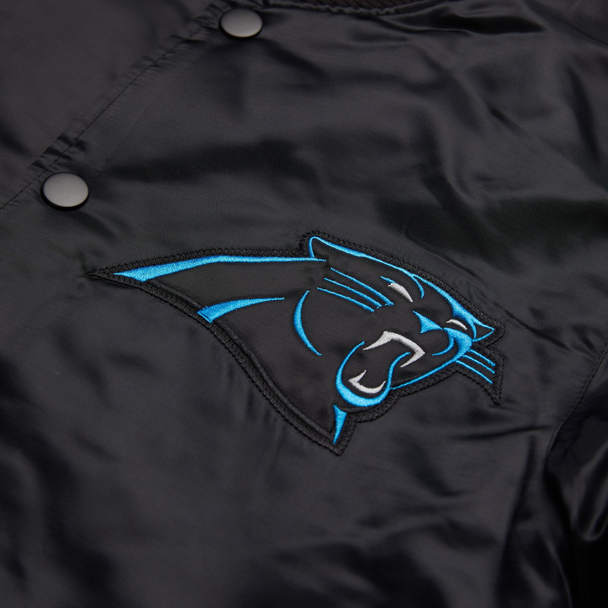 HOMAGE X Starter Panthers Satin Jacket | Men's Retro NFL Jacket