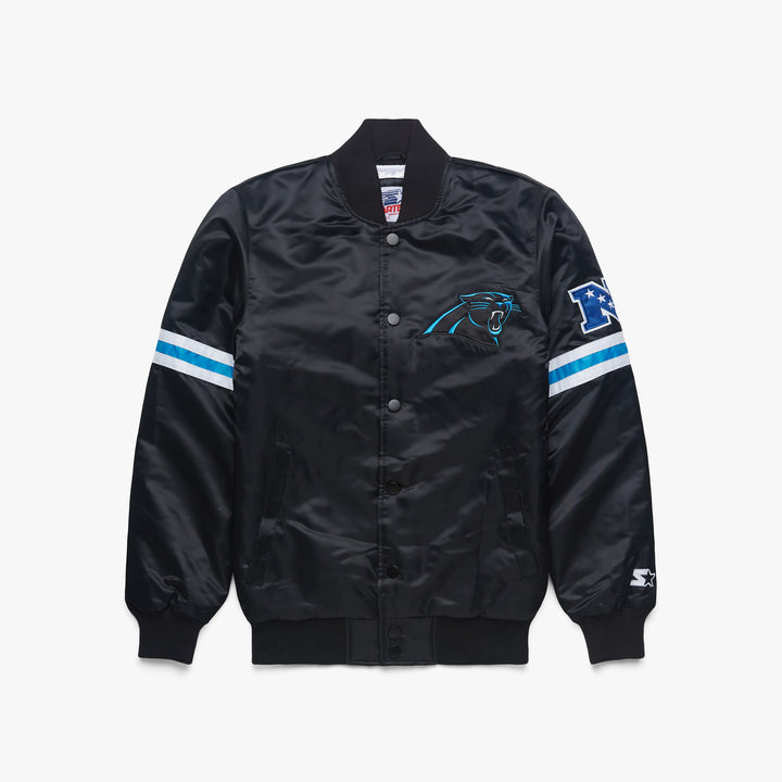 NFL HEAVYWEIGHT SATIN JACKET CAROLINA PANTHERS