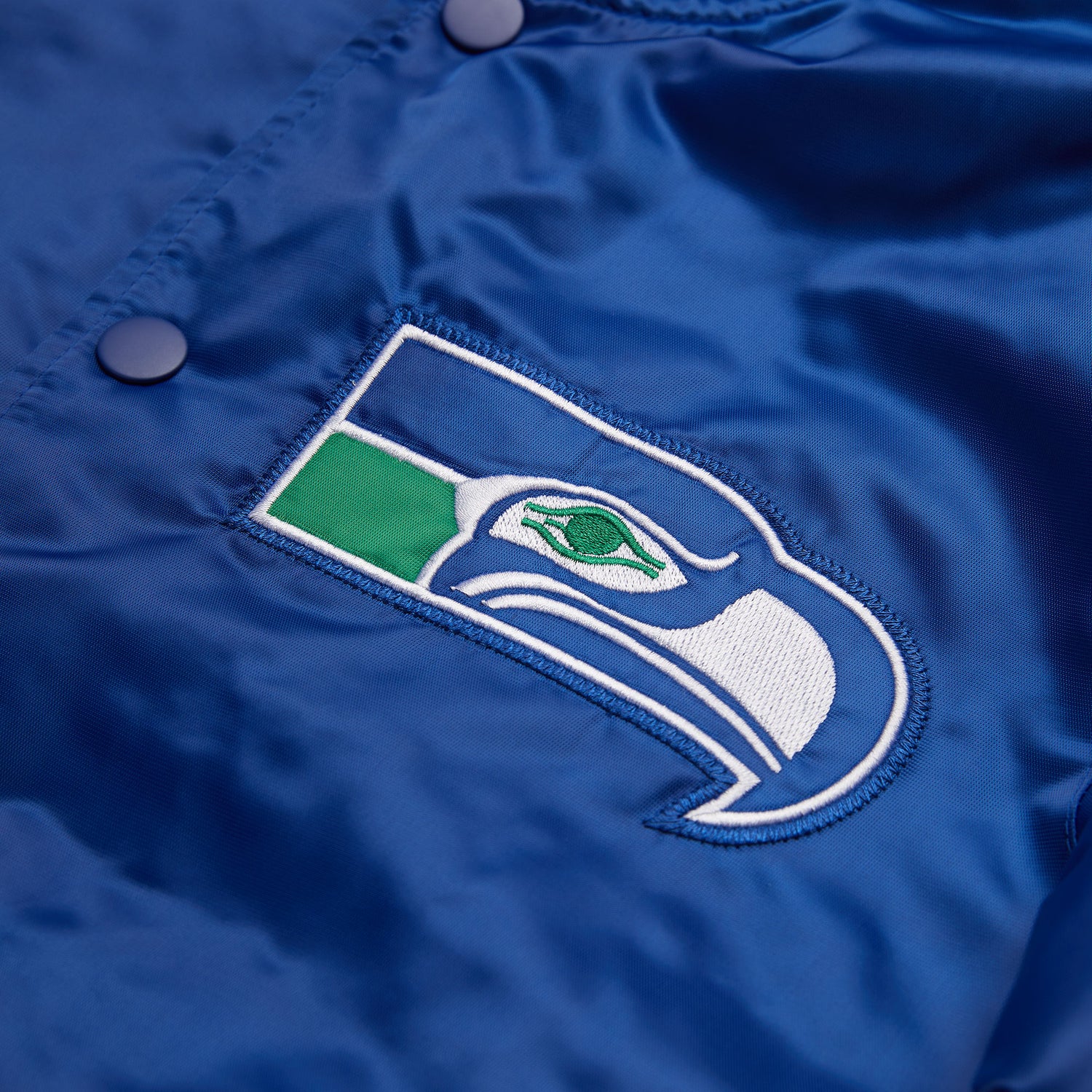 Homage x Starter Seattle Seahawks Pullover Jacket from Homage. | Officially Licensed Vintage NFL Apparel from Homage Pro Shop.
