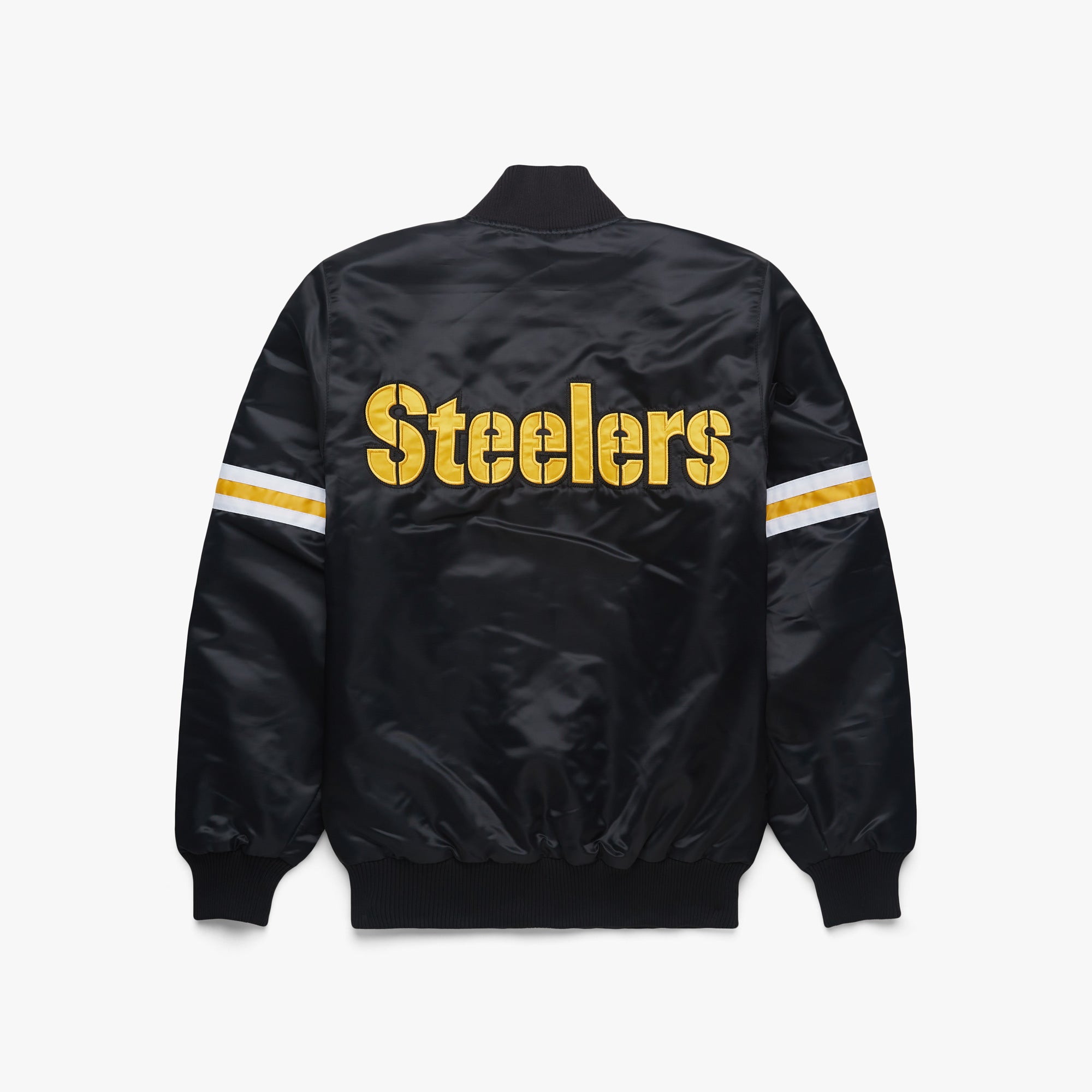 Kith for The NFL: Steelers Satin Bomber Jacket - Black S