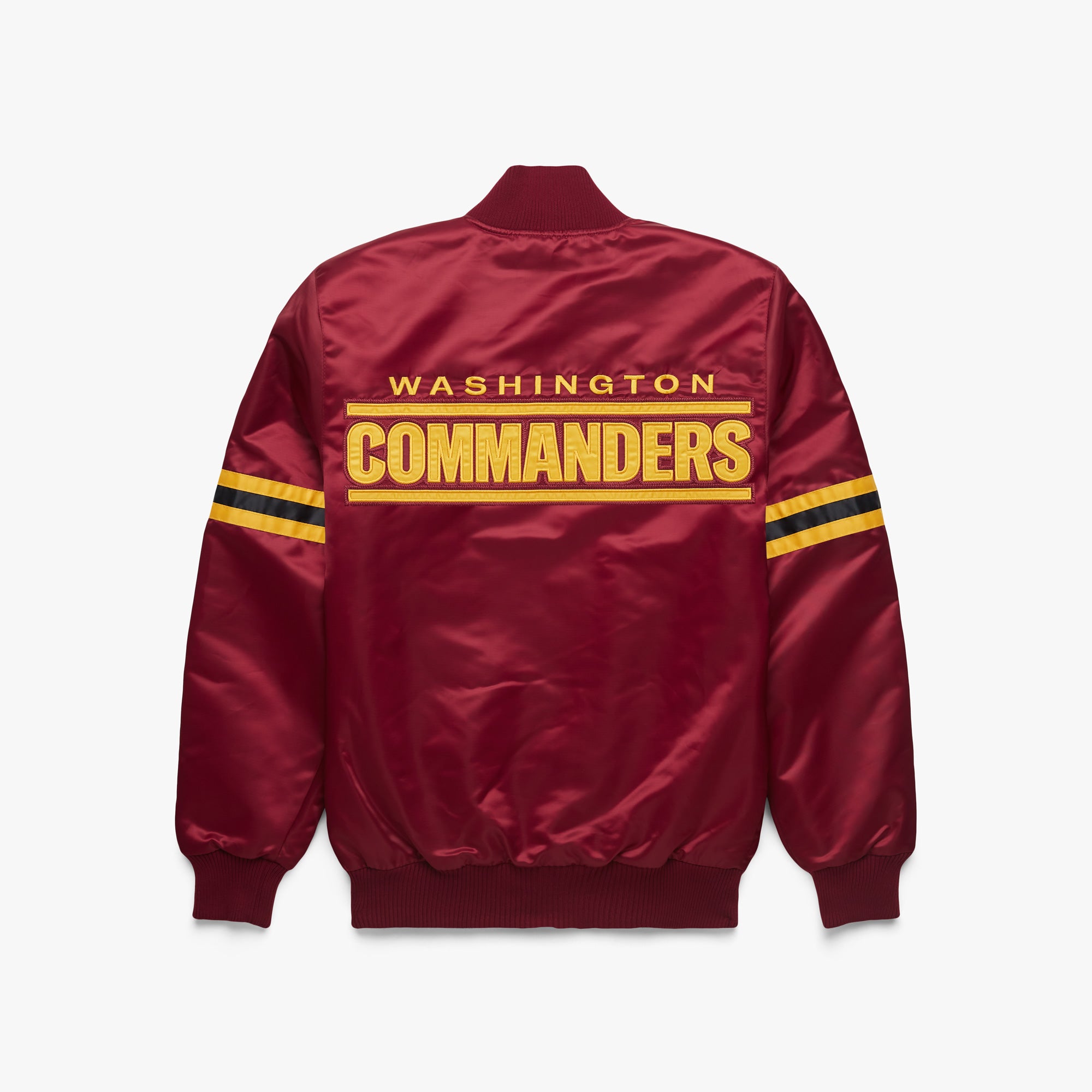 Washington Commanders Maroon Gold NFL Satin Jacket