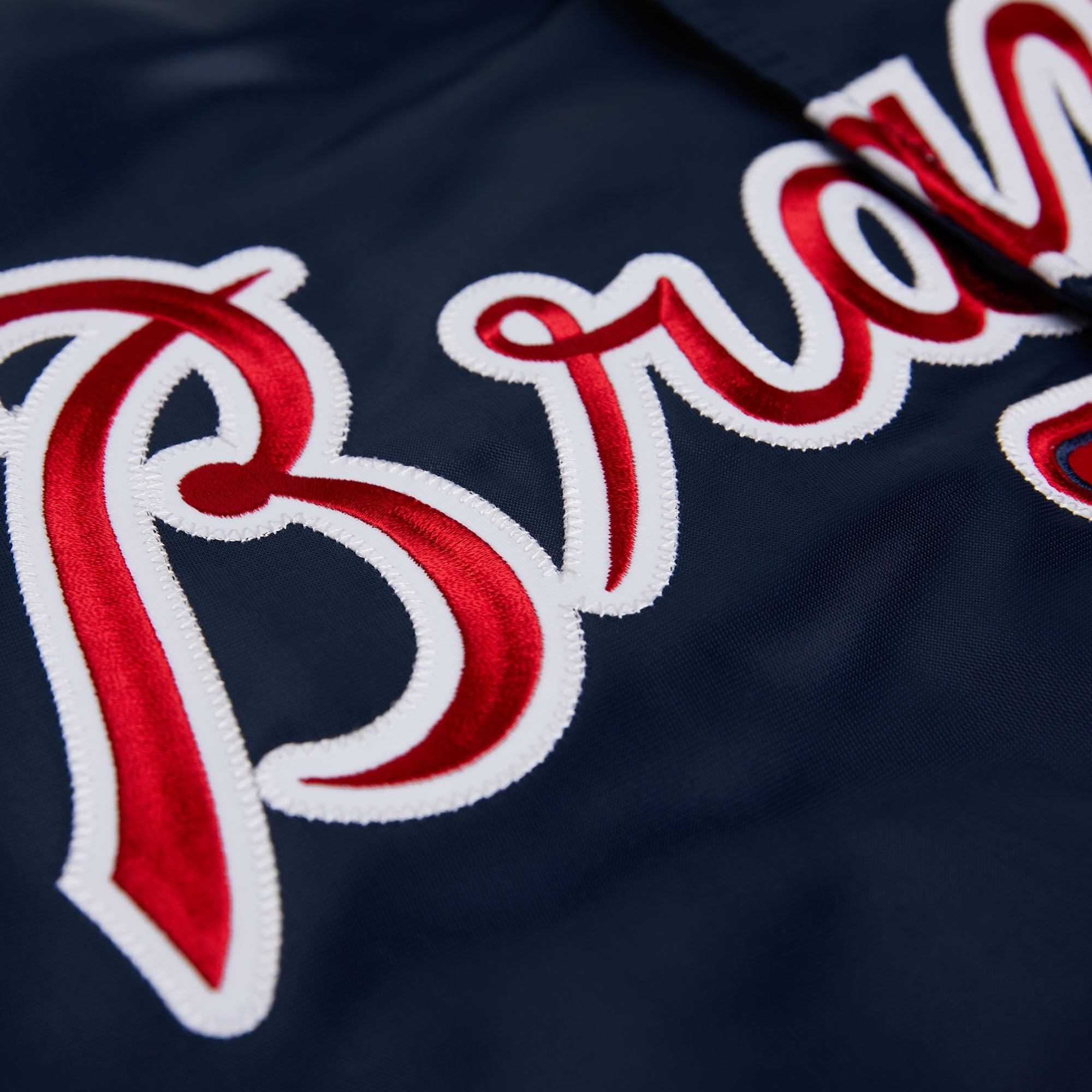 HOMAGE X Starter Braves Satin Jacket | Men's Atlanta Braves Jacket