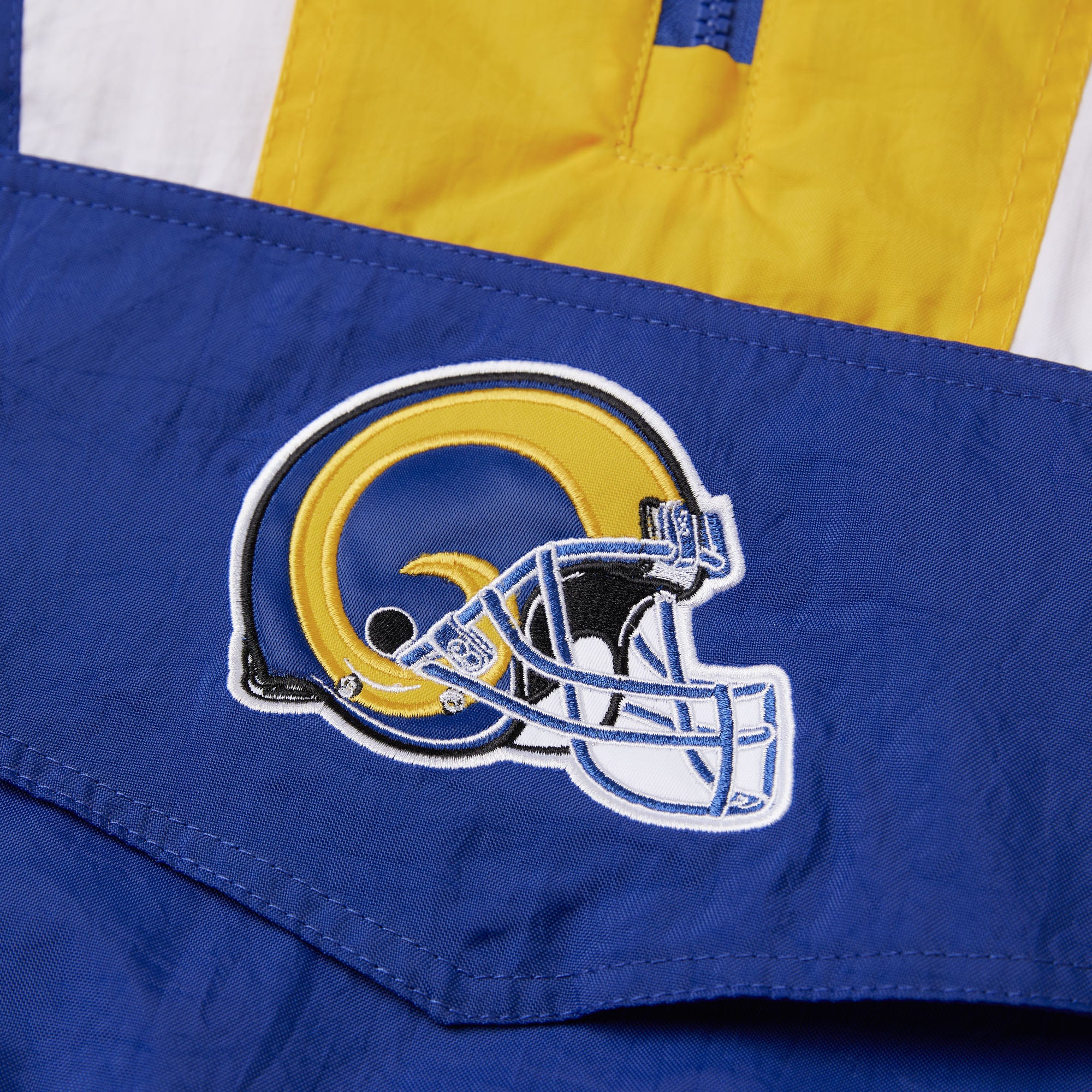 Los Angeles Rams Embroidered Pullover Jacket - Sports Addict