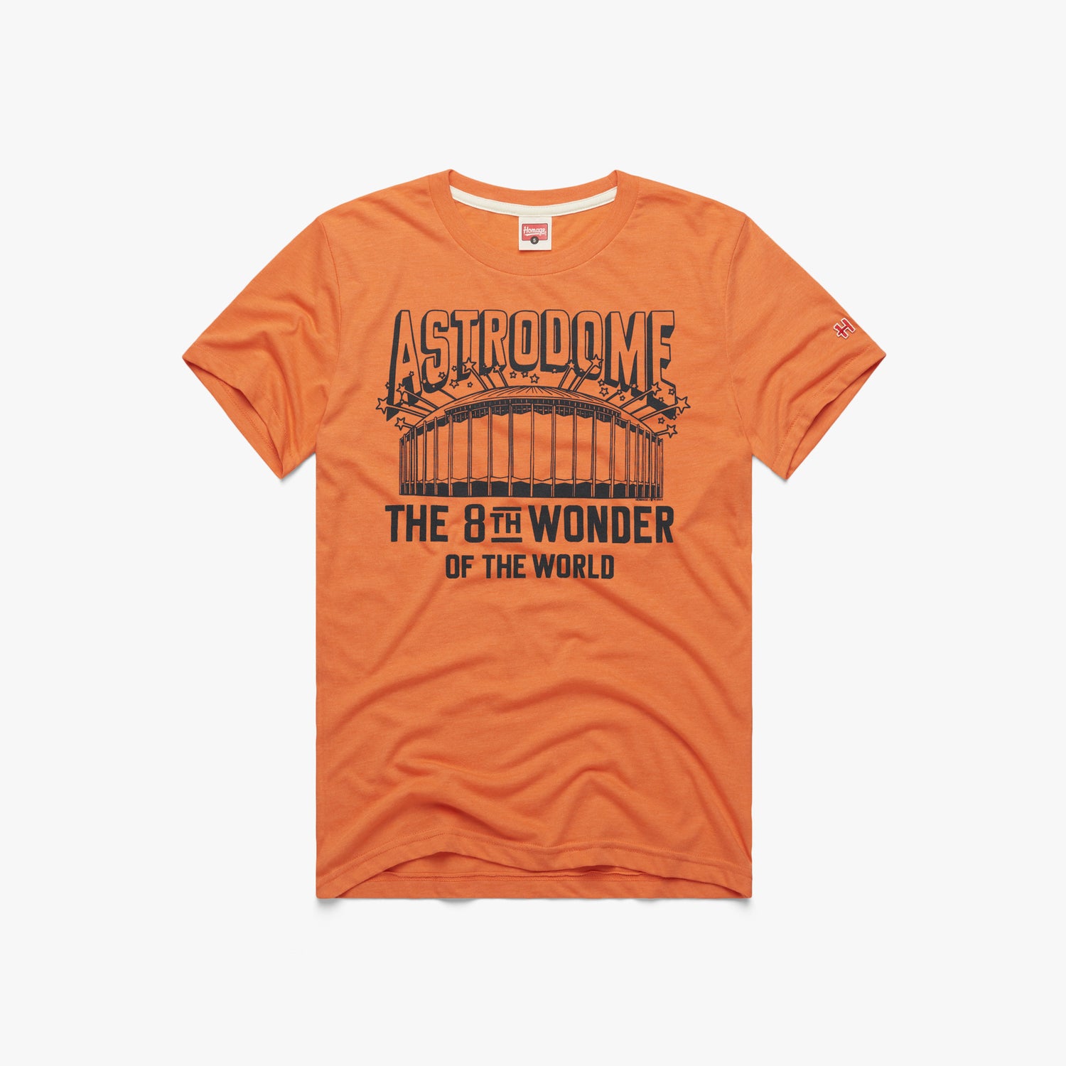 Houston Astros Astrodome T-Shirt from Homage. | Charcoal | Vintage Apparel from Homage.