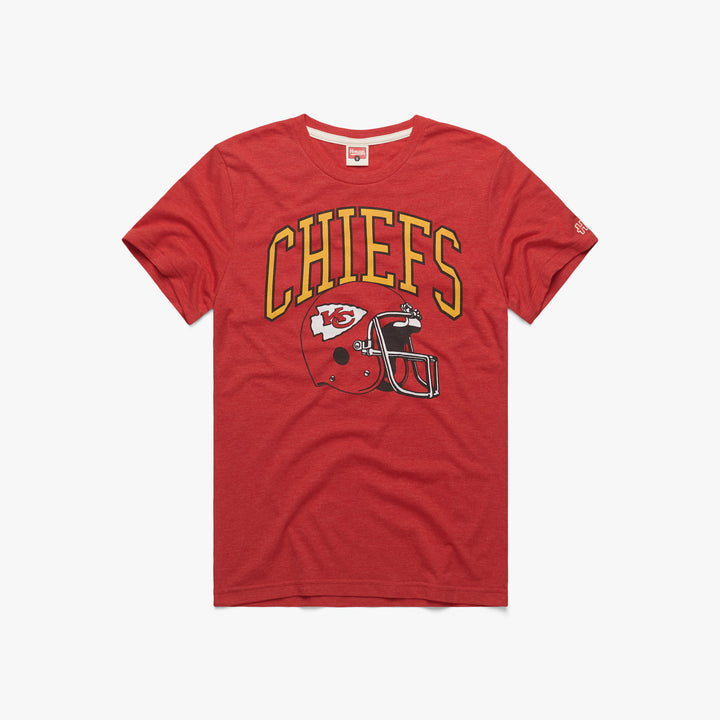 Kansas City Chiefs Dad T-Shirt from Homage. | Officially Licensed Vintage NFL Apparel from Homage Pro Shop.