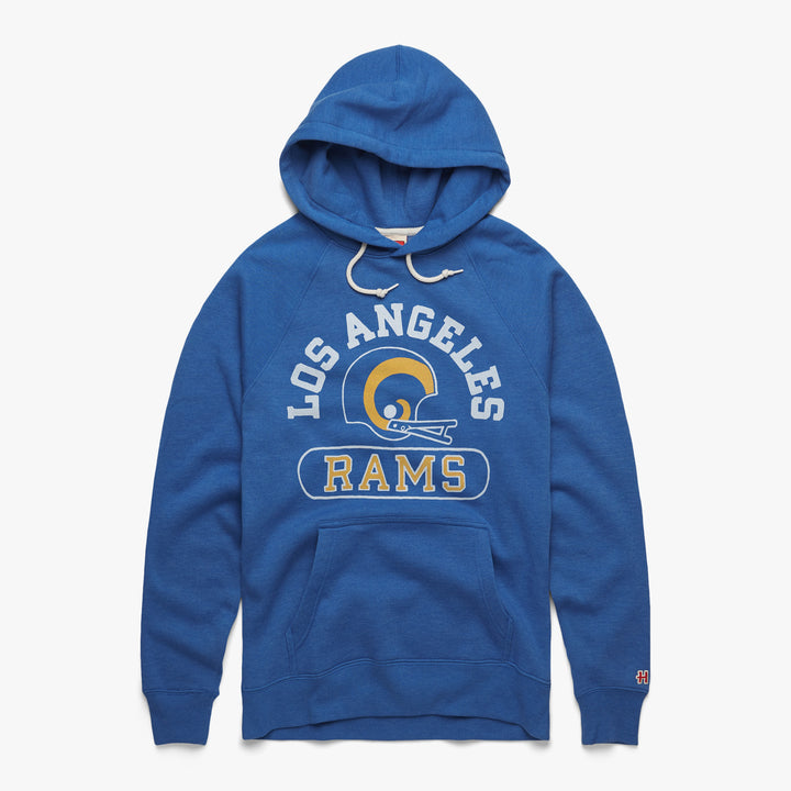Los Angeles Rams Throwback Helmet Hoodie from Homage. | Officially Licensed Vintage NFL Apparel from Homage Pro Shop.