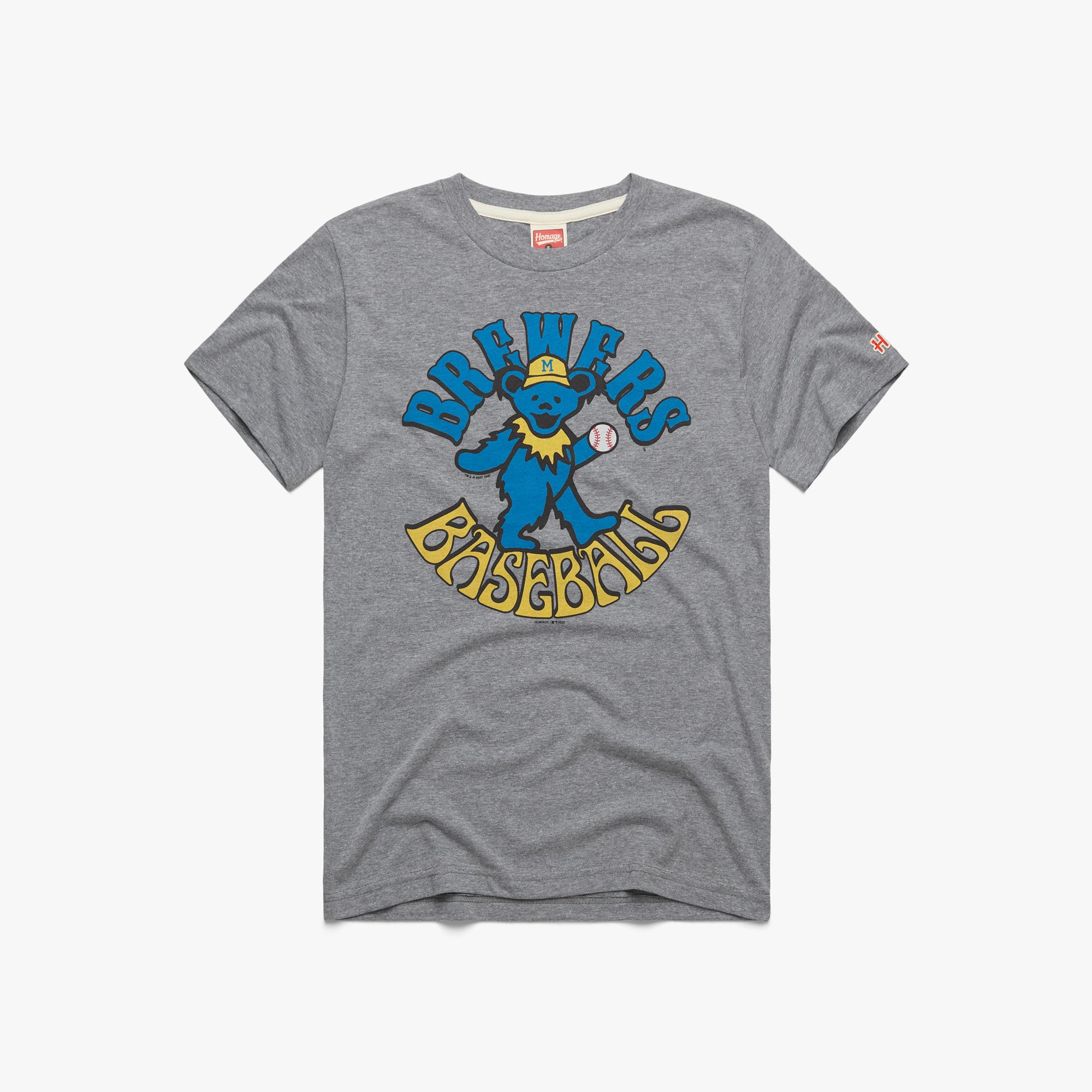 Brewers Roll Out The Barrel T-Shirt from Homage. | Gold | Vintage Apparel from Homage.