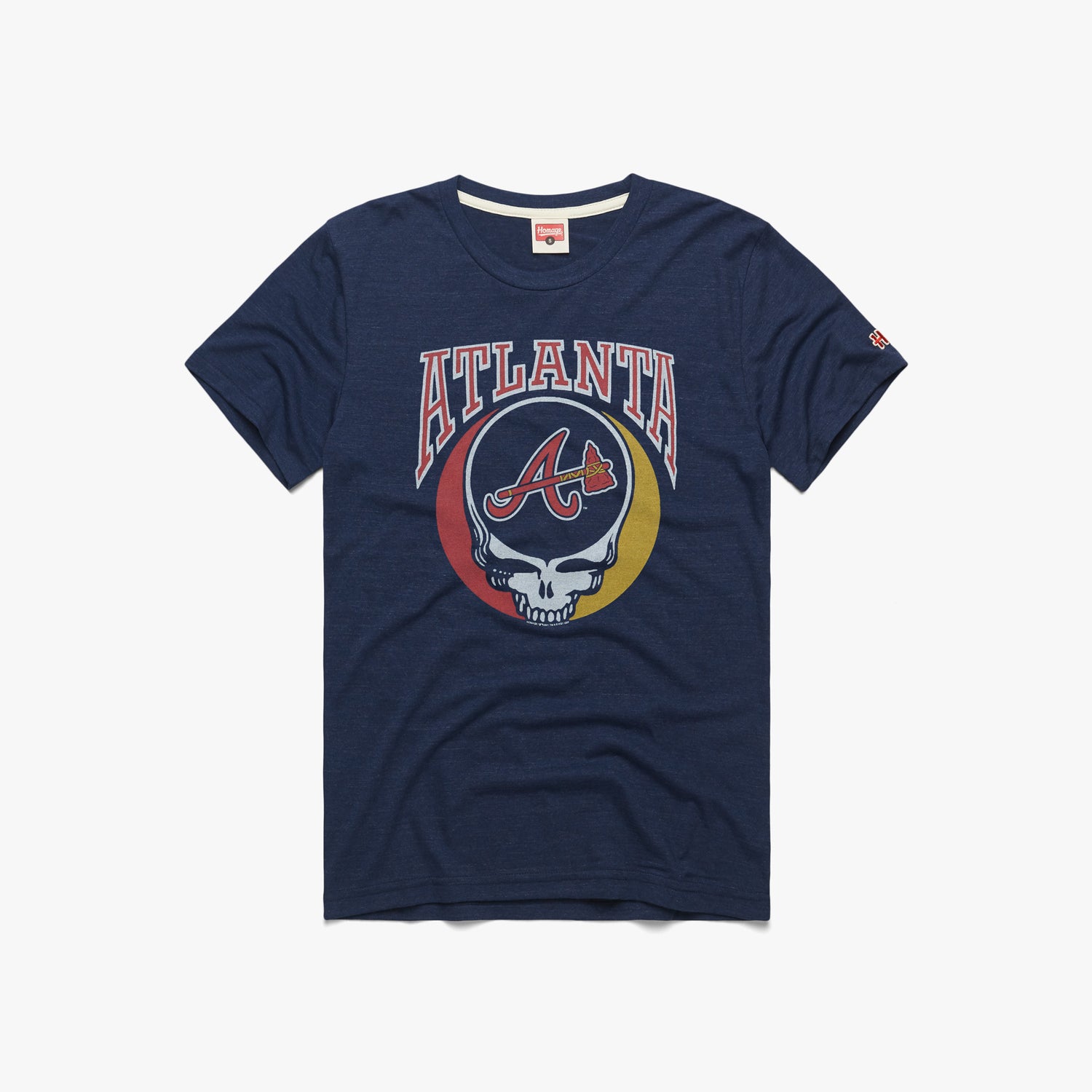 Atlanta Braves 2021 NL Champions T-Shirt from Homage. | Ash | Vintage Apparel from Homage.