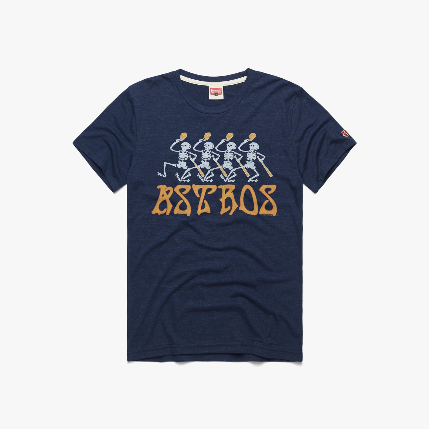 MLB x Grateful Dead x Astros T-Shirt from Homage. | Navy | Vintage Apparel from Homage.
