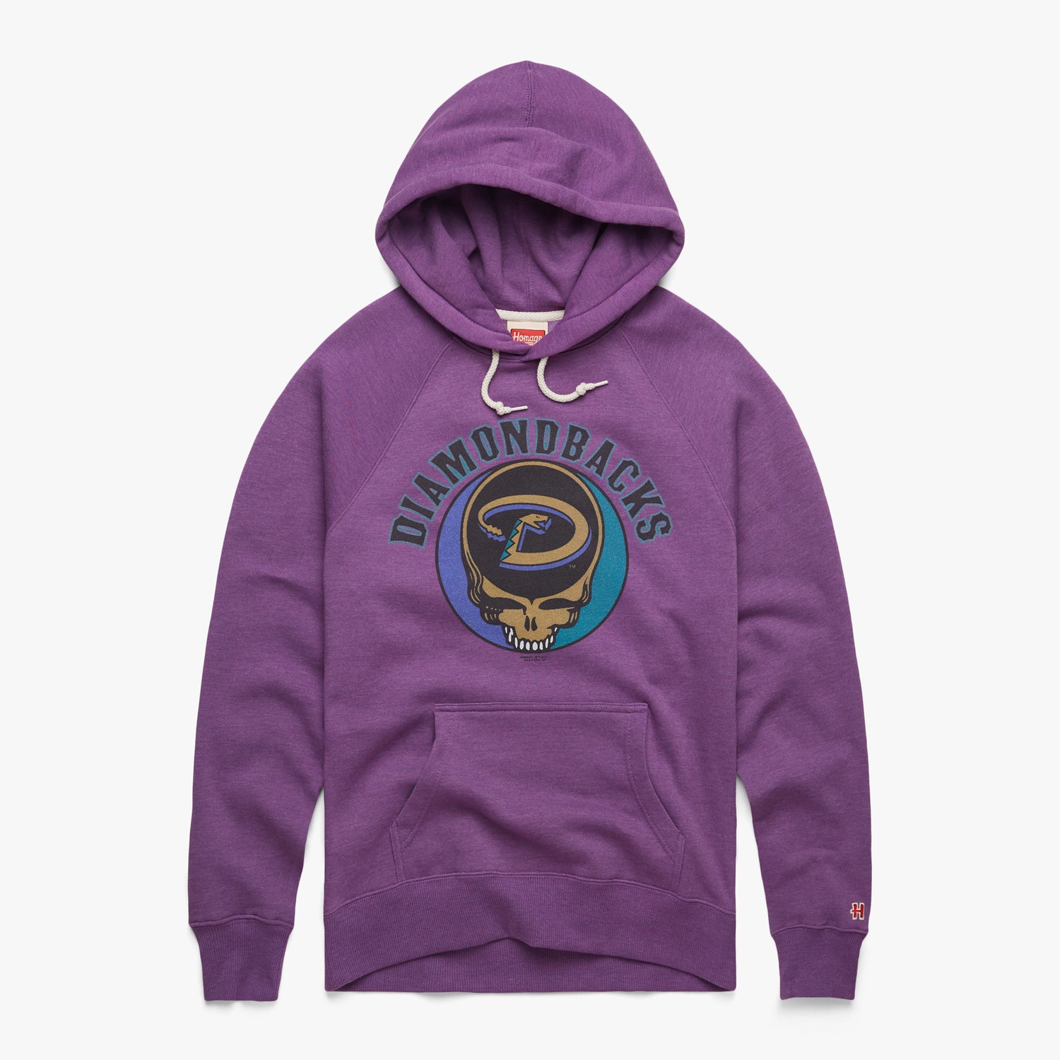 MLB x Grateful Dead x Diamondbacks T-Shirt from Homage. | Royal Purple | Vintage Apparel from Homage.