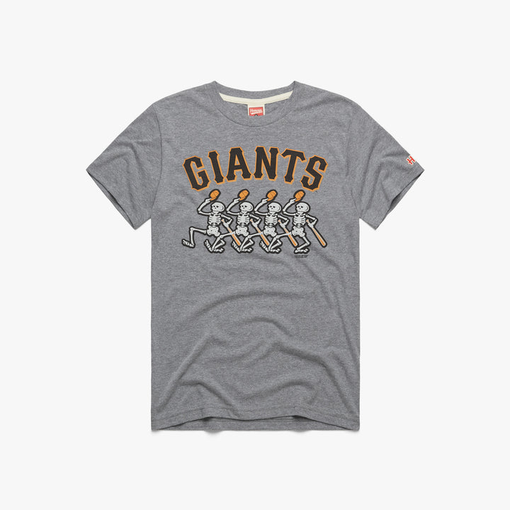 San Francisco Giants Candlestick Park T-Shirt from Homage. | Charcoal | Vintage Apparel from Homage.