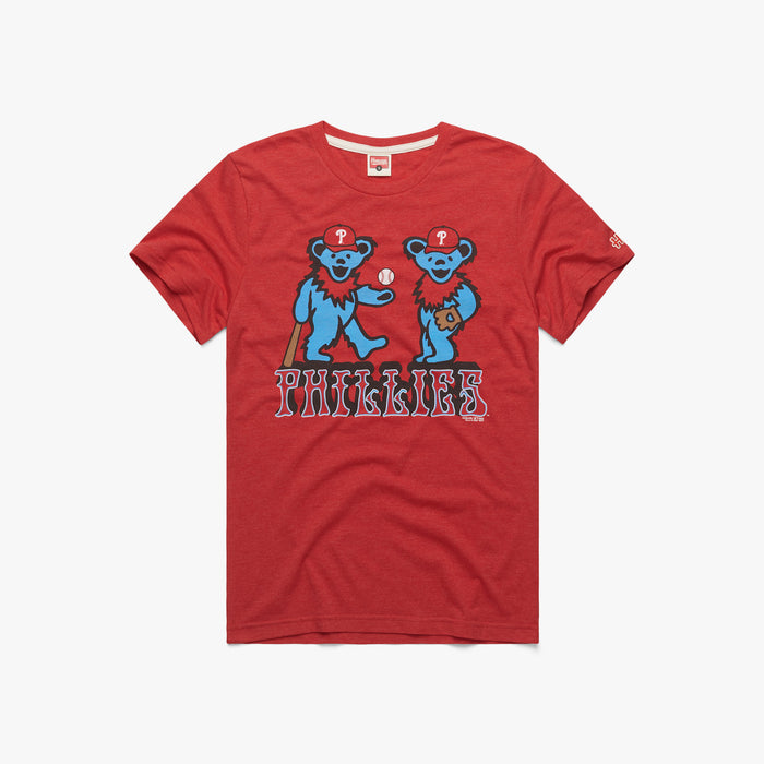 Men's St. Louis Cardinals Homage Red Grateful Dead 2022 T-Shirt