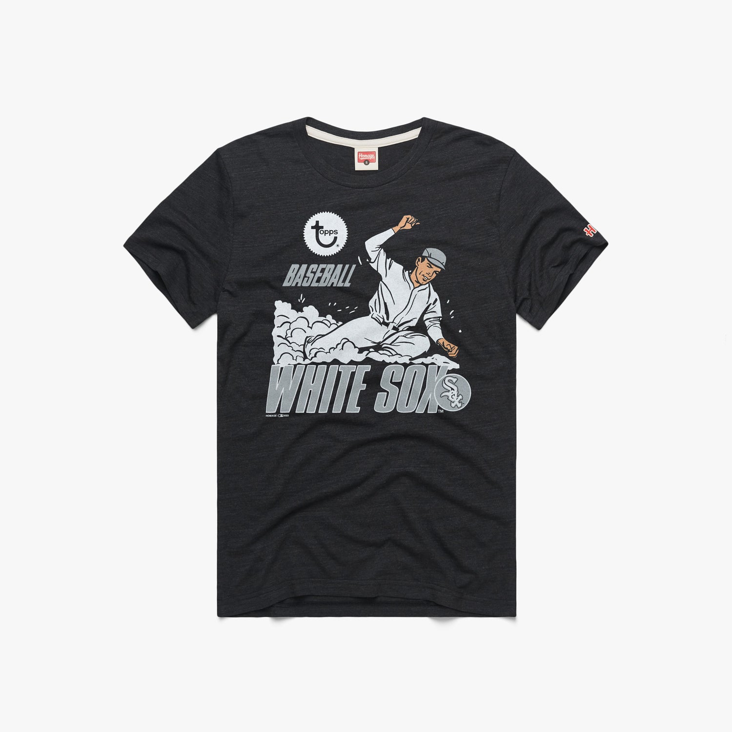 MLB x Grateful Dead x White Sox T-Shirt from Homage. | Charcoal | Vintage Apparel from Homage.