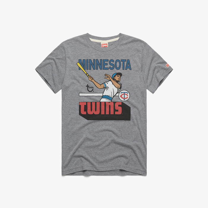 Minnesota Twins Target Field T-Shirt from Homage. | Navy | Vintage Apparel from Homage.