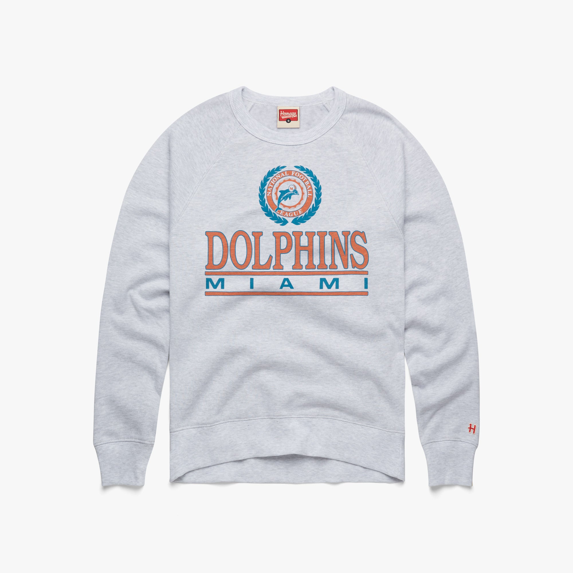 Miami dolphins cheap crewneck sweatshirt