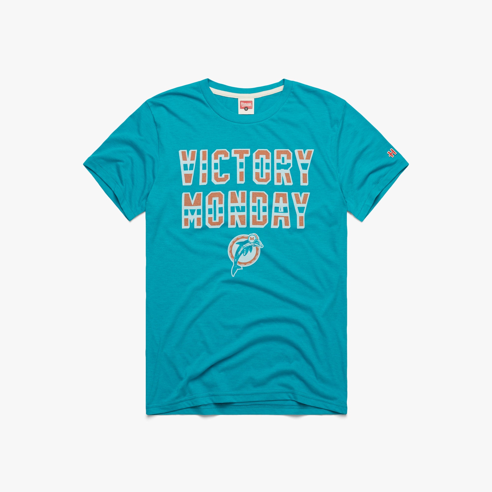 Miami Dolphins Helmet Retro  Miami Dolphins T-Shirt – HOMAGE