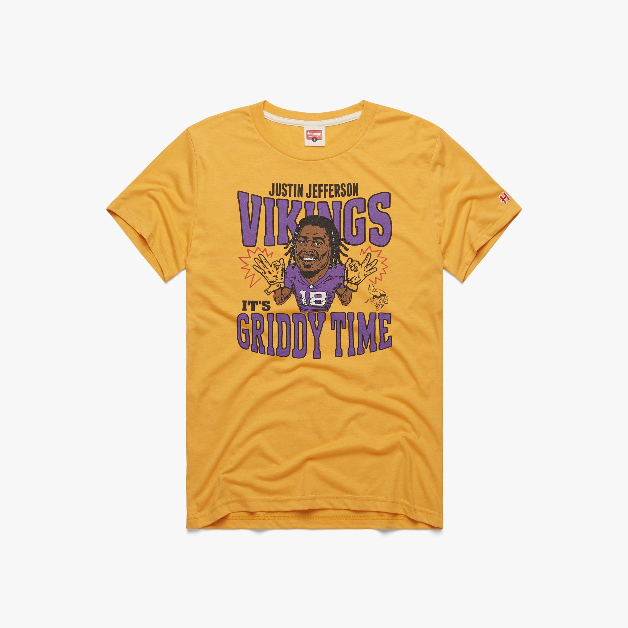 Minnesota Vikings Helmet  Retro Minnesota Vikings T-Shirt – HOMAGE