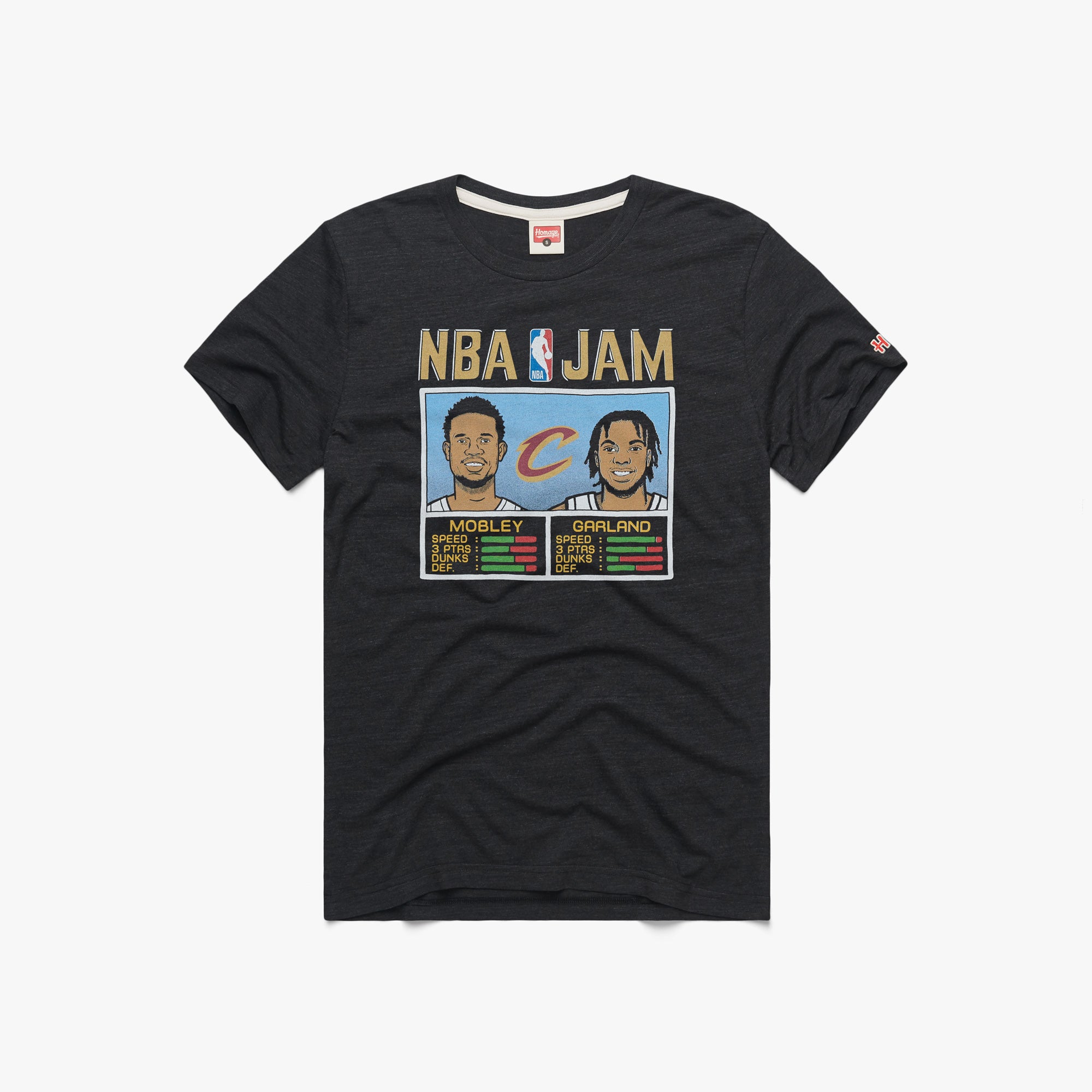Cleveland NBA All Star Game 2022 T-Shirt from Homage. | Ash | Vintage Apparel from Homage.