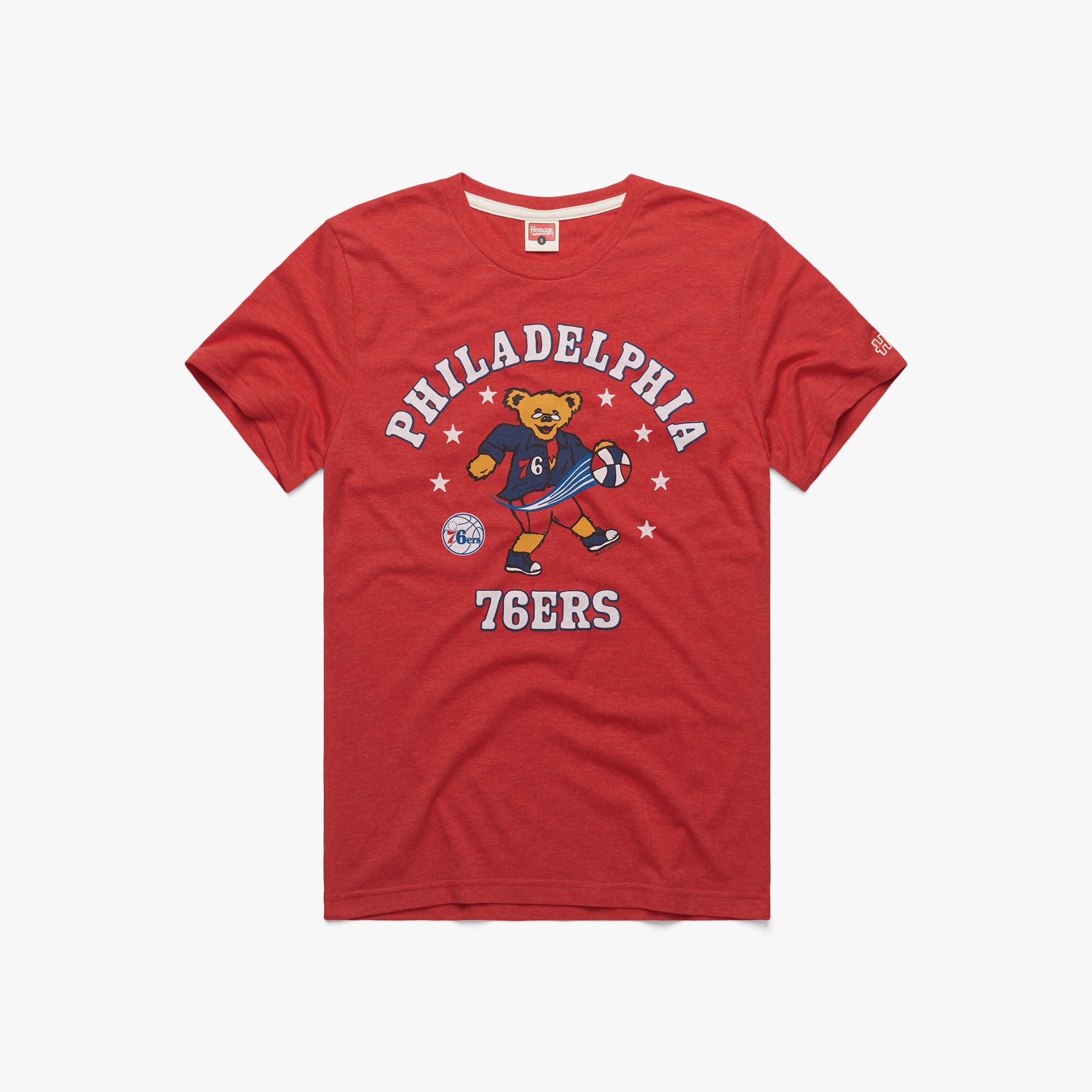 CustomCat Philadelphia 76ers Retro NBA Tie Dye T-Shirt SpiderRed / 3XL