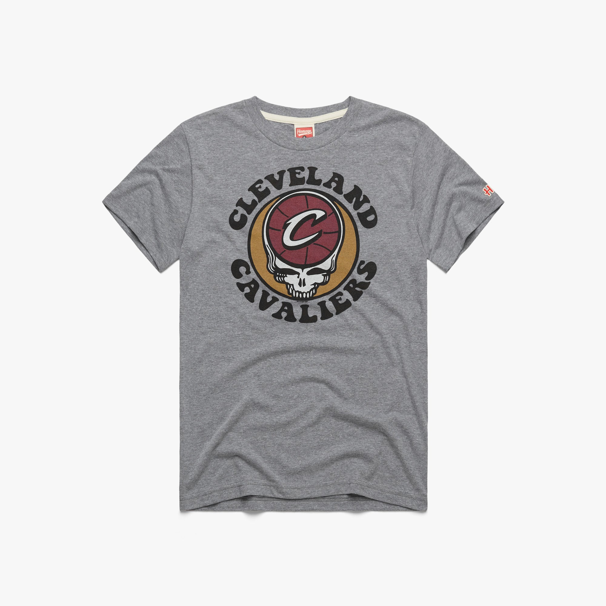 Homage Cavs x Grateful Dead T-Shirt in Gray Size Medium | Cavaliers