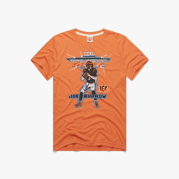 Cincinnati Bengals Joe Burrow #9 T-Shirt from Homage. | Officially Licensed Vintage NFL Apparel from Homage Pro Shop.