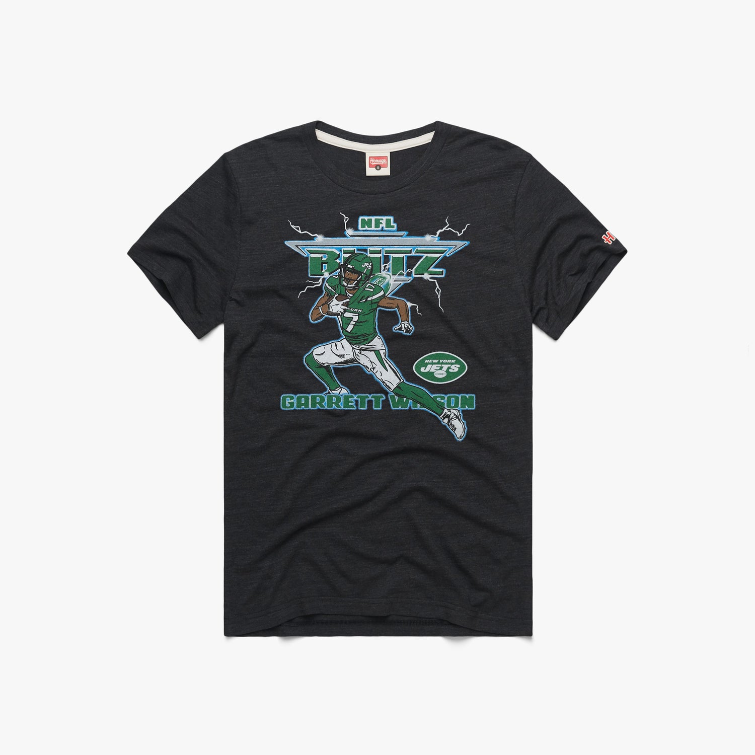 NFL, Tops, Womens Retro Ny Jets Fitted Ringer Tee