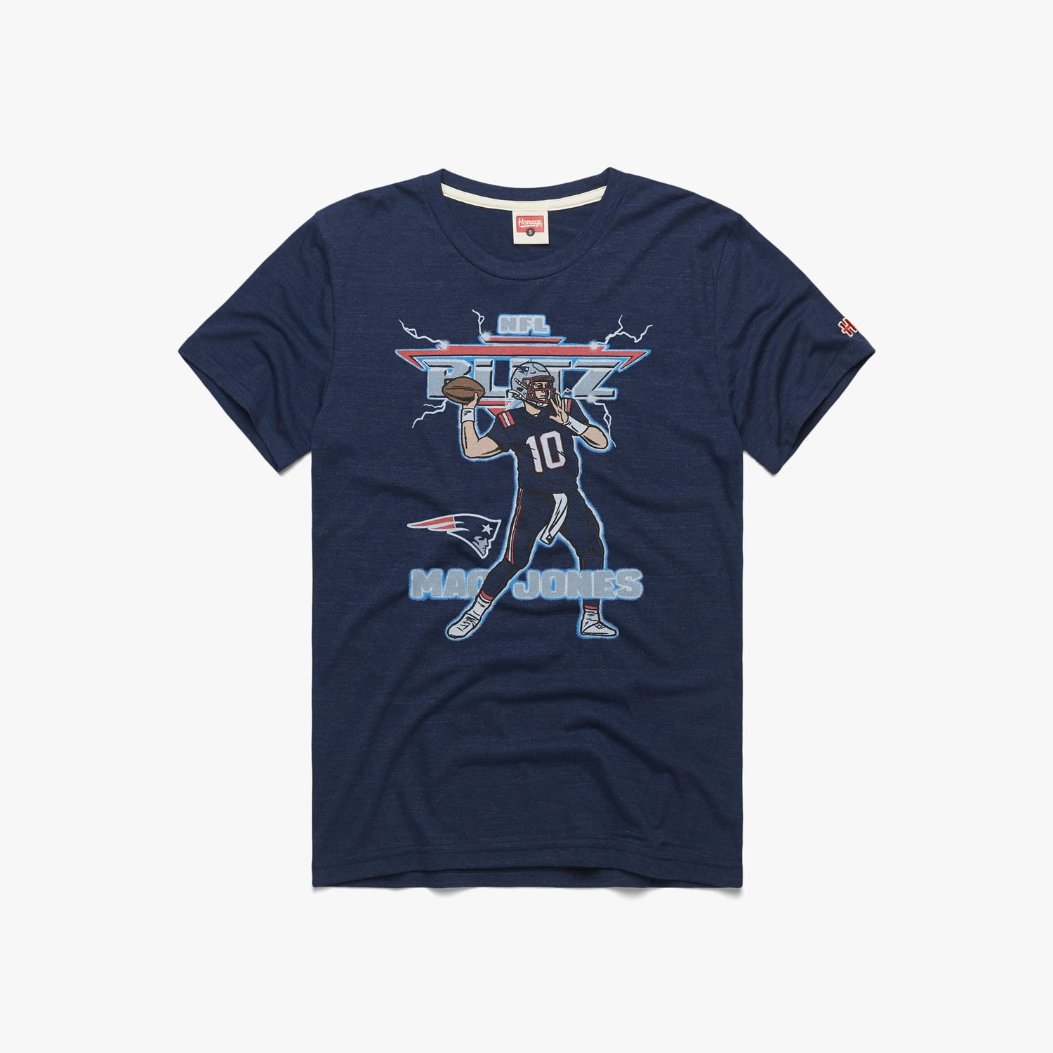 Homage Nfl Blitz Logo Black Tee Shirt