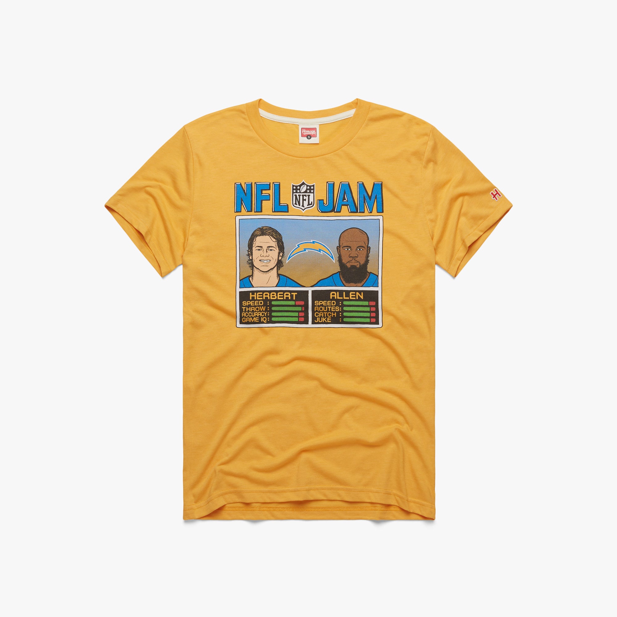 Nfl Shop Official Los Angeles Chargers Homage The Nfl Asl Collection By  Love Sign Tri-Blend Shirt