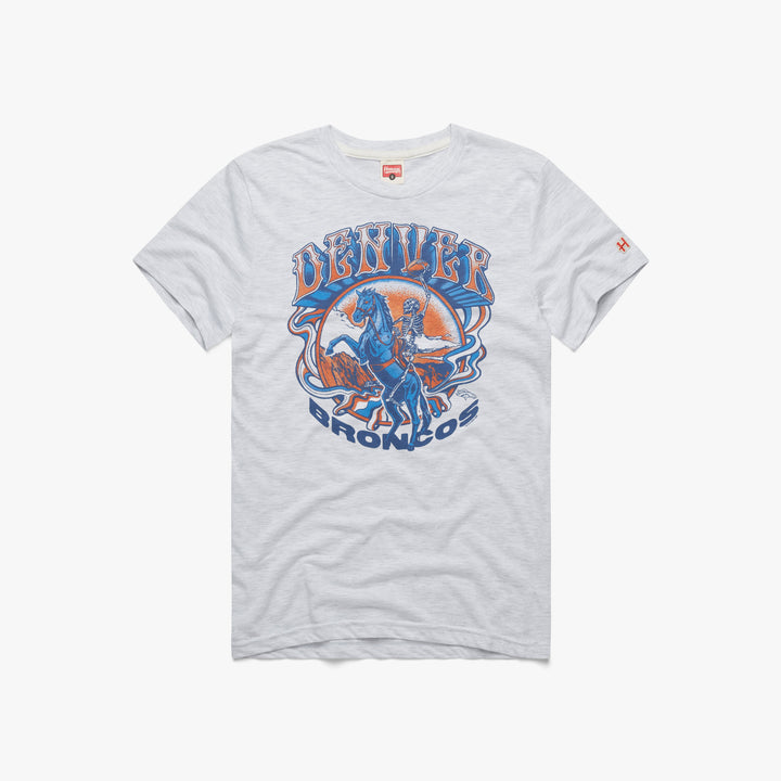 Denver Broncos Dad T-Shirt from Homage. | Officially Licensed Vintage NFL Apparel from Homage Pro Shop.