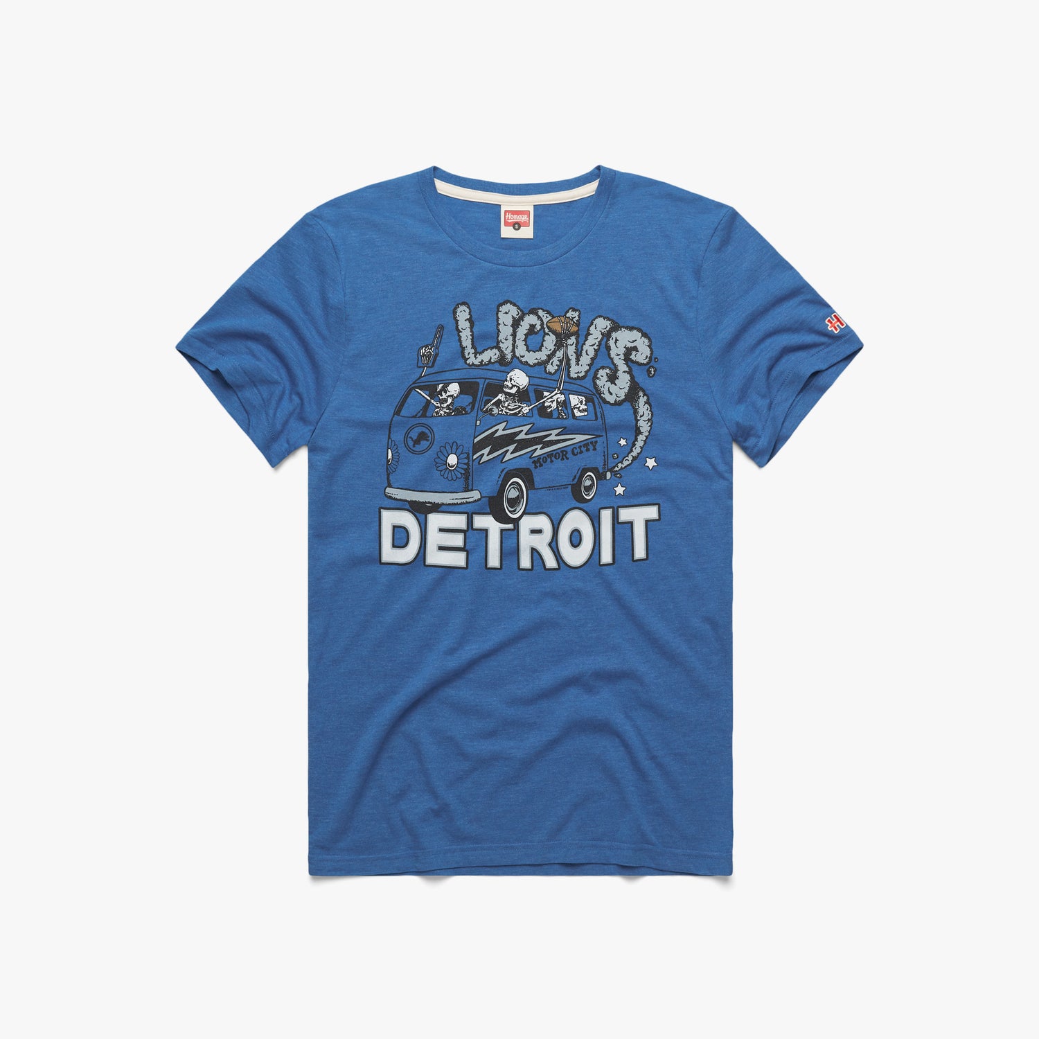 NFL x Grateful Dead x Detroit Lions Hoodie from Homage. | Officially Licensed Vintage NFL Apparel from Homage Pro Shop.