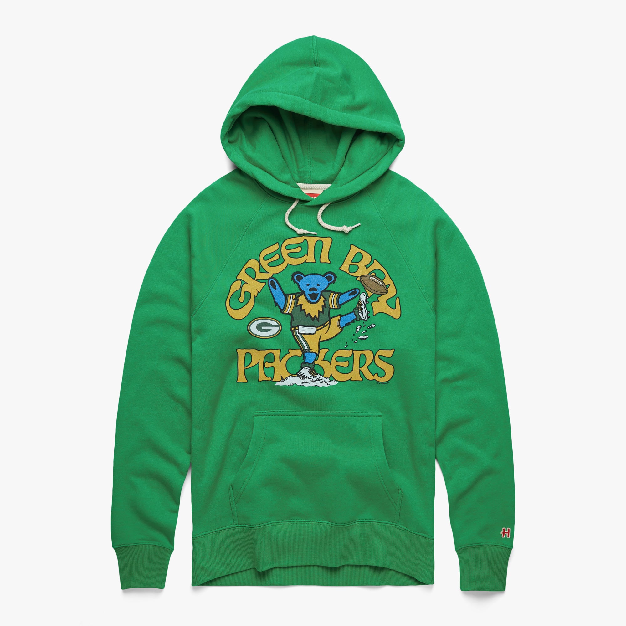 NFL x Grateful Dead x Green Bay Packers Hoodie from Homage. | Officially Licensed Vintage NFL Apparel from Homage Pro Shop.