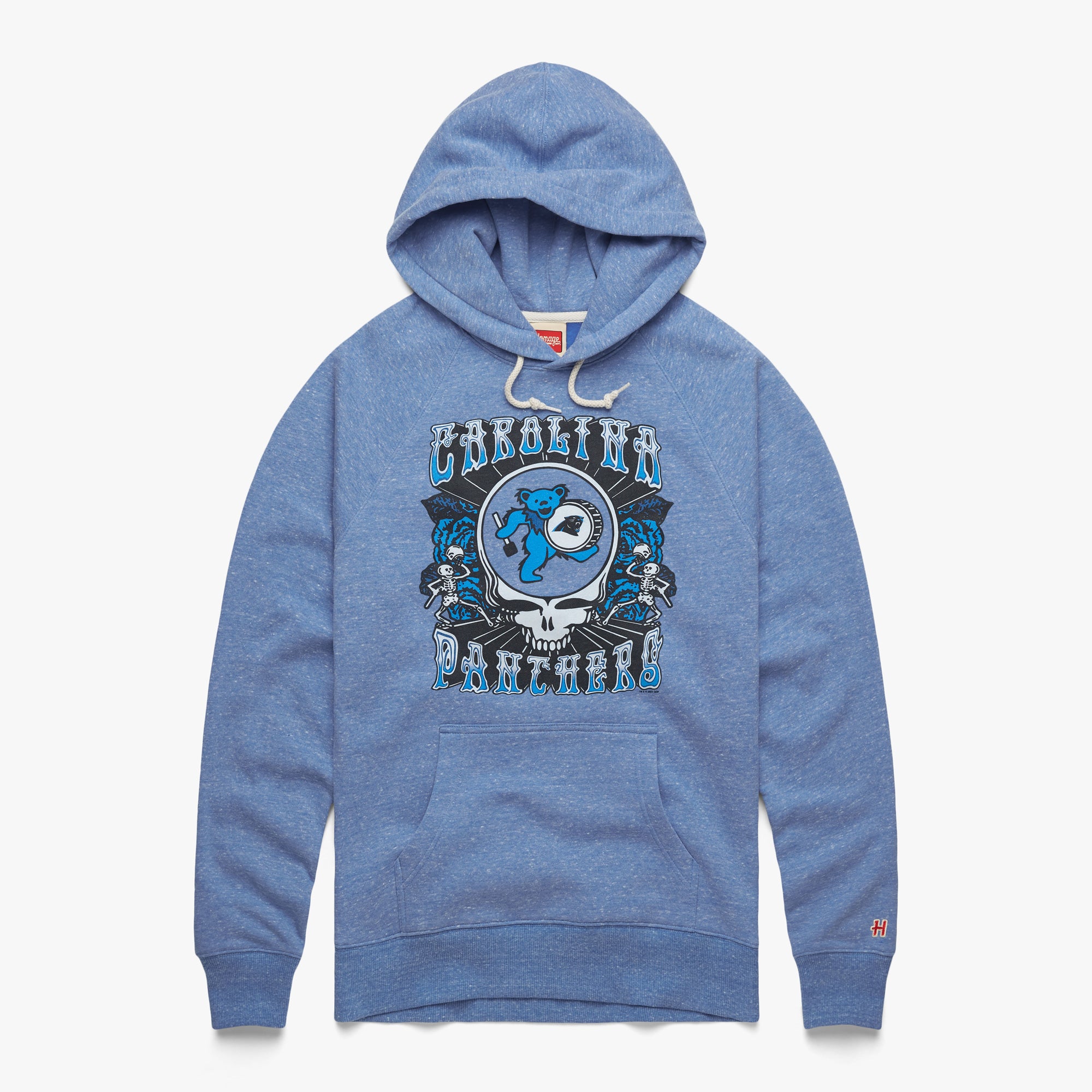 NFL x Grateful Dead x Carolina Panthers Hoodie from Homage. | Officially Licensed Vintage NFL Apparel from Homage Pro Shop.
