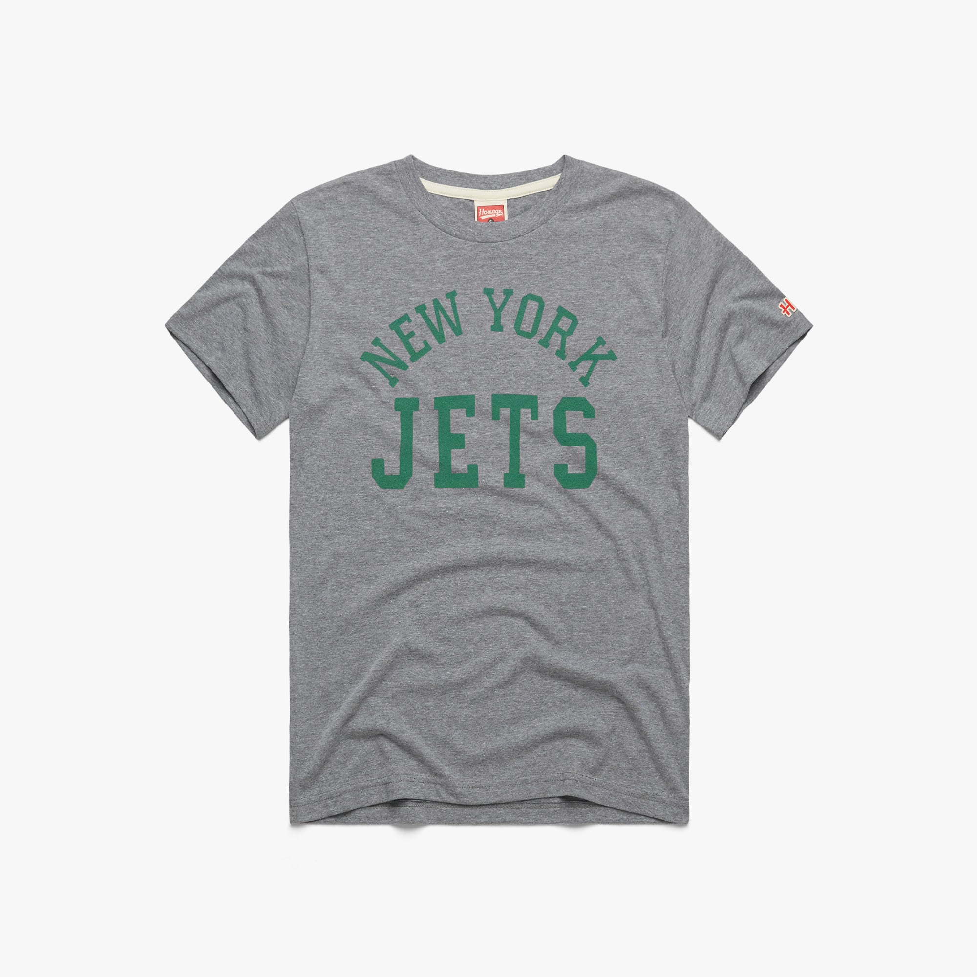 New York Jets Homage Super Bowl Classics Tri-Blend T-Shirt - Ash