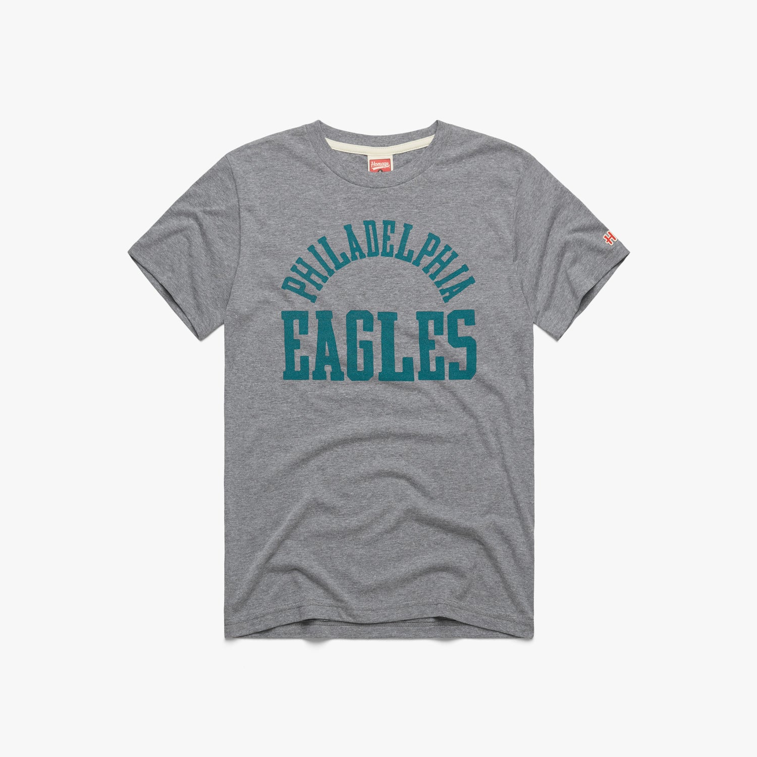 Men's Homage Gray Philadelphia Eagles Hyper Local Tri-Blend T-Shirt Size: Large