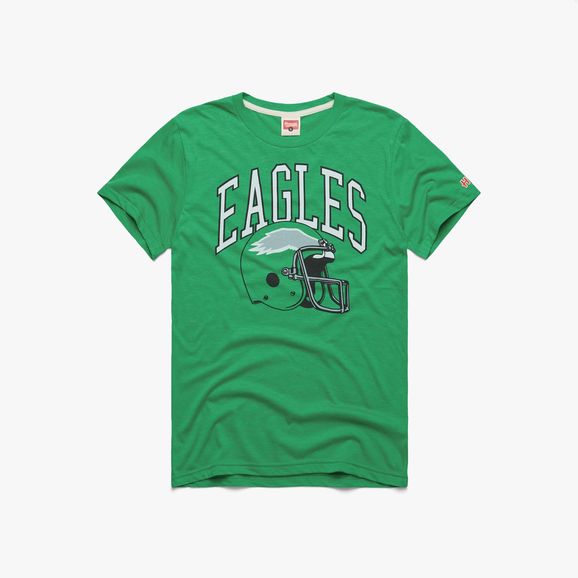 Men's Starter White Philadelphia Eagles Retro Helmet Logo Graphic T-Shirt Size: Large