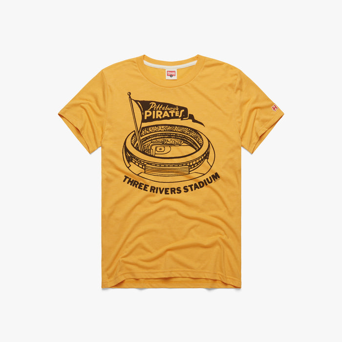 PerpetualWears Custom Distressed, Vintage Inspired Pittsburgh Pirates 3/4 Sleeve T-Shirt, L