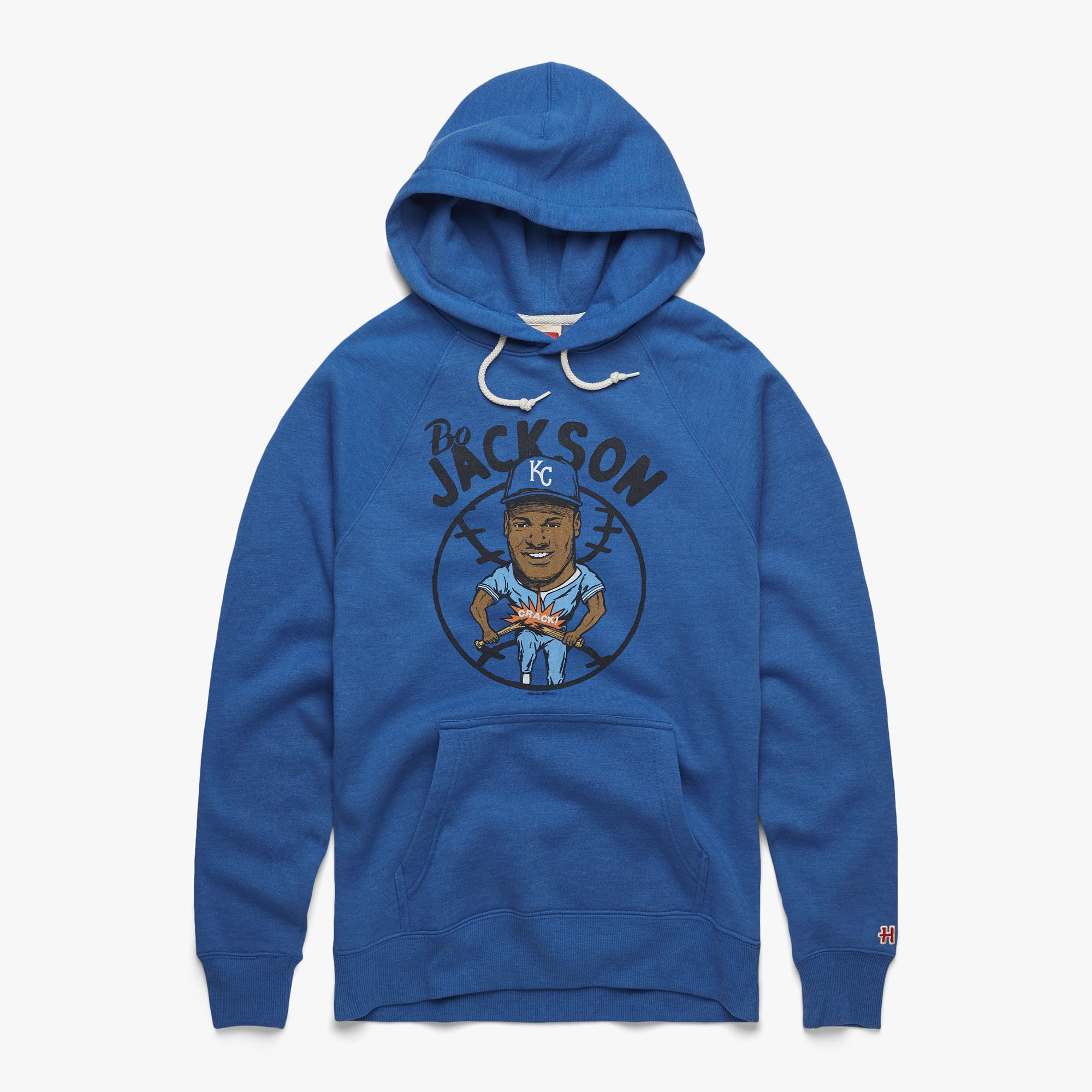 Royals Bo Jackson Hoodie from Homage. | Royal Blue | Vintage Apparel from Homage.