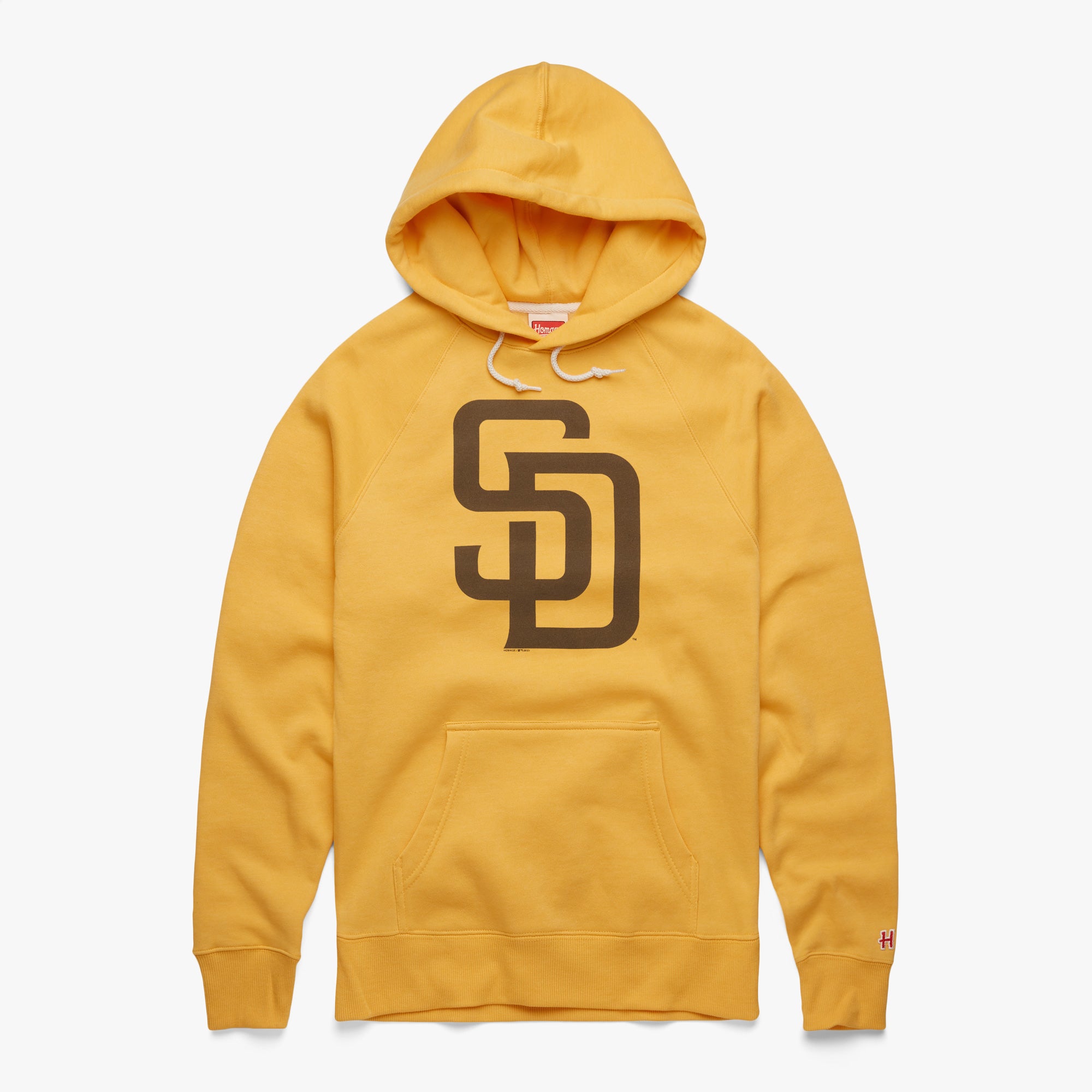 San Diego Padres '20 Hoodie from Homage. | Gold | Vintage Apparel from Homage.