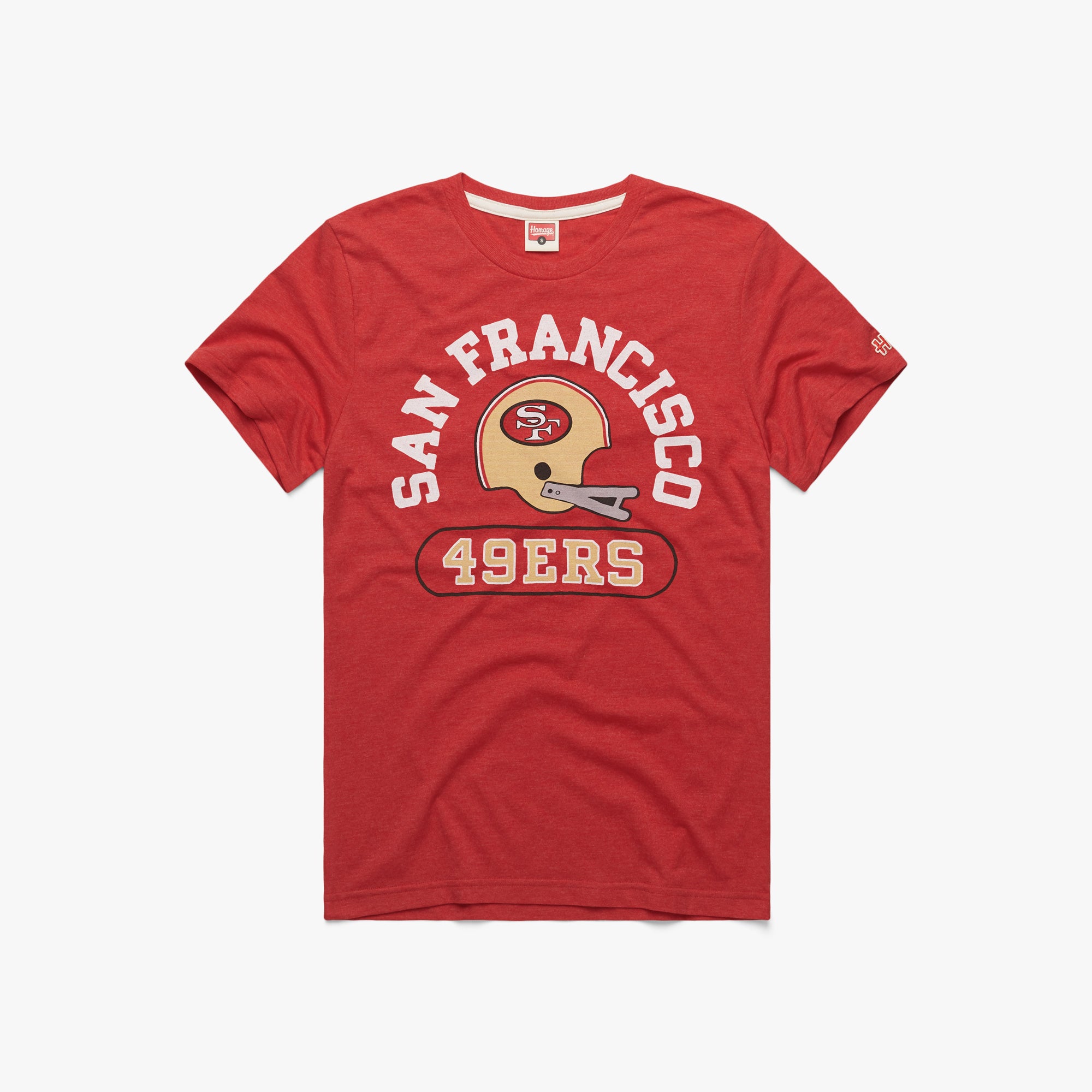 Official San francisco 49ers throwback helmet T-shirt, hoodie