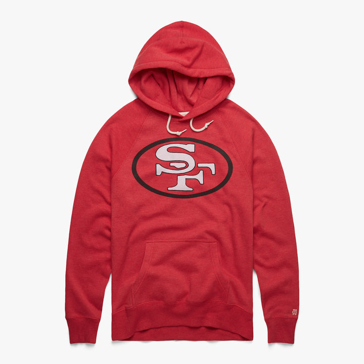 Mens San Francisco 49ers Nike Scarlet Script Pullover Hoodie