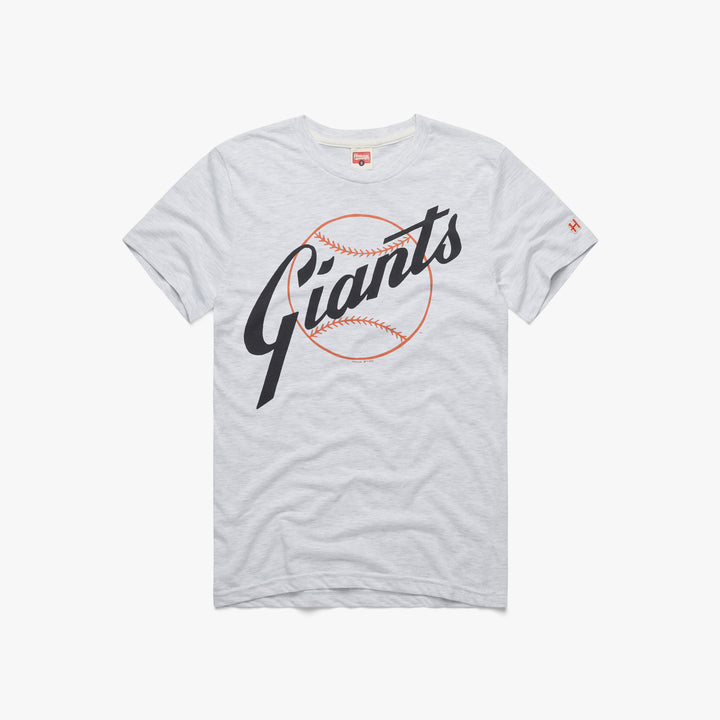 San Francisco Giants '58 T-Shirt from Homage. | Ash | Vintage Apparel from Homage.