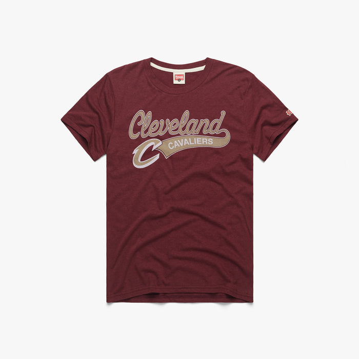 Cavaliers Cavs Mitchell Logo Ladies V-Neck T-Shirt at  Women’s  Clothing store