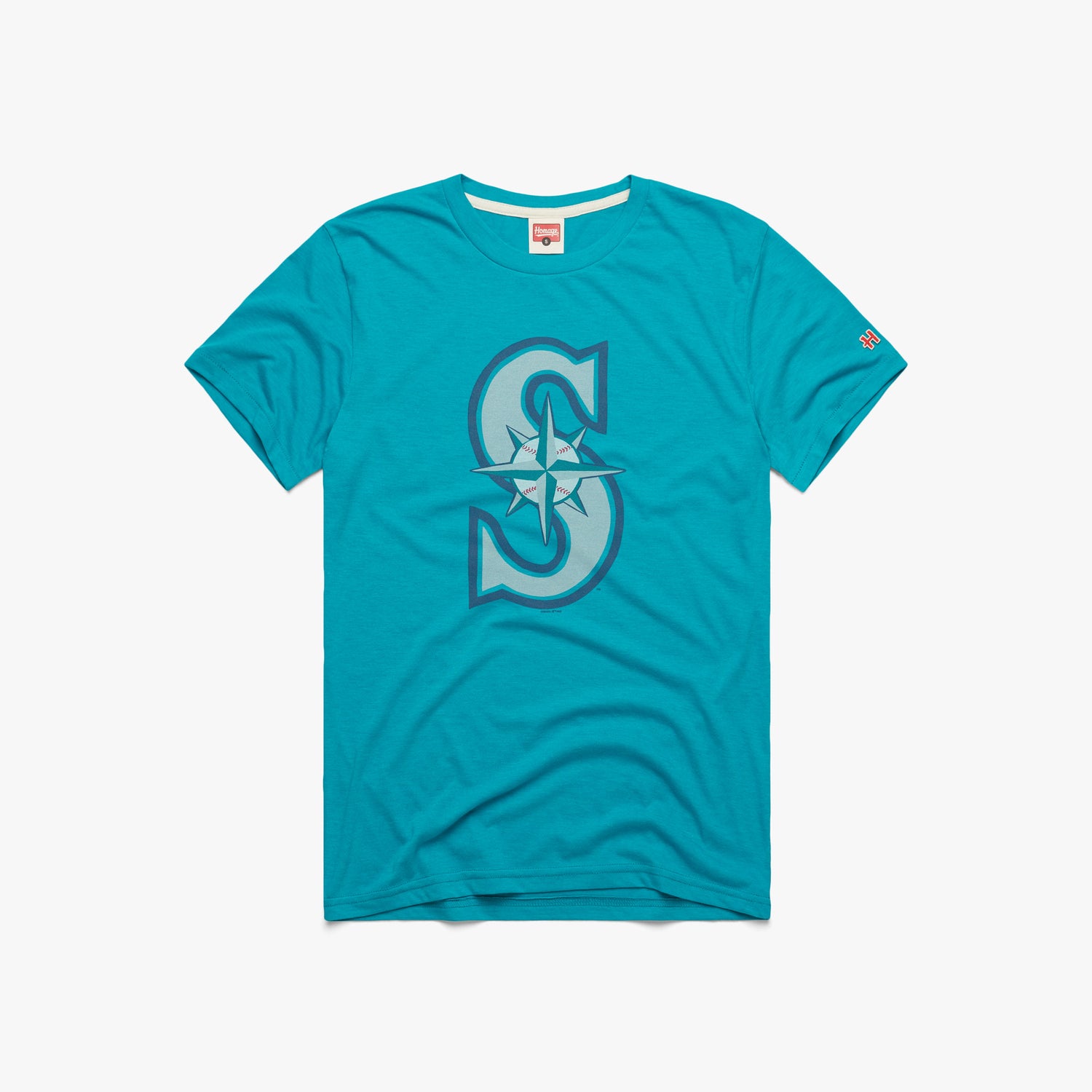 Men's Seattle Mariners Homage Gray Diamond Tri-Blend T-Shirt