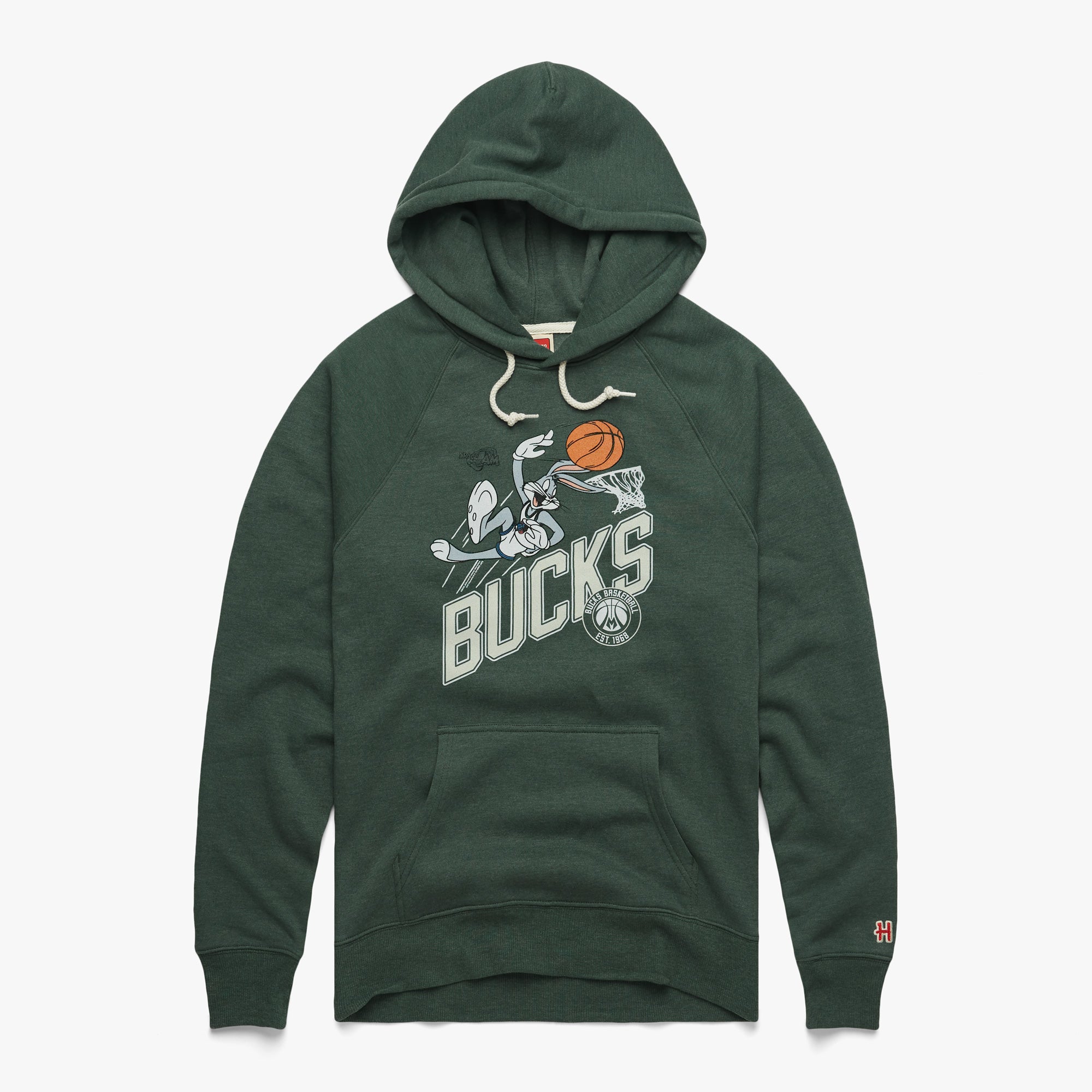HOMAGE Milwaukee Bucks X Space Jam Hoodie Sweatshirt