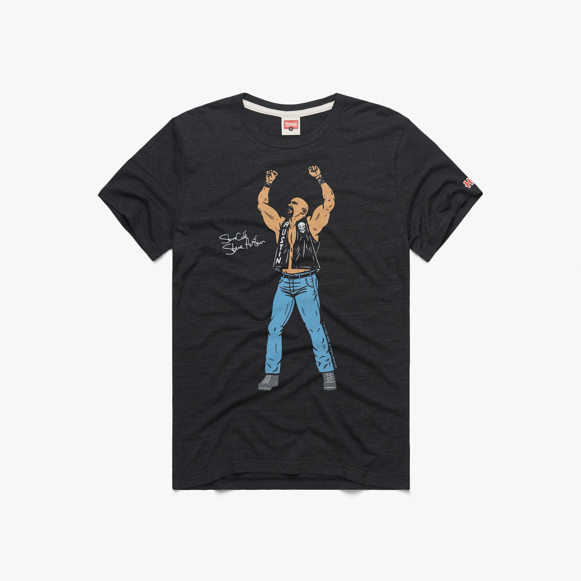 Stone Cold Steve Austin In Flames Custom All Over Print Shirt - ReproTees -  The Home of Vintage Retro and Custom T-Shirts!