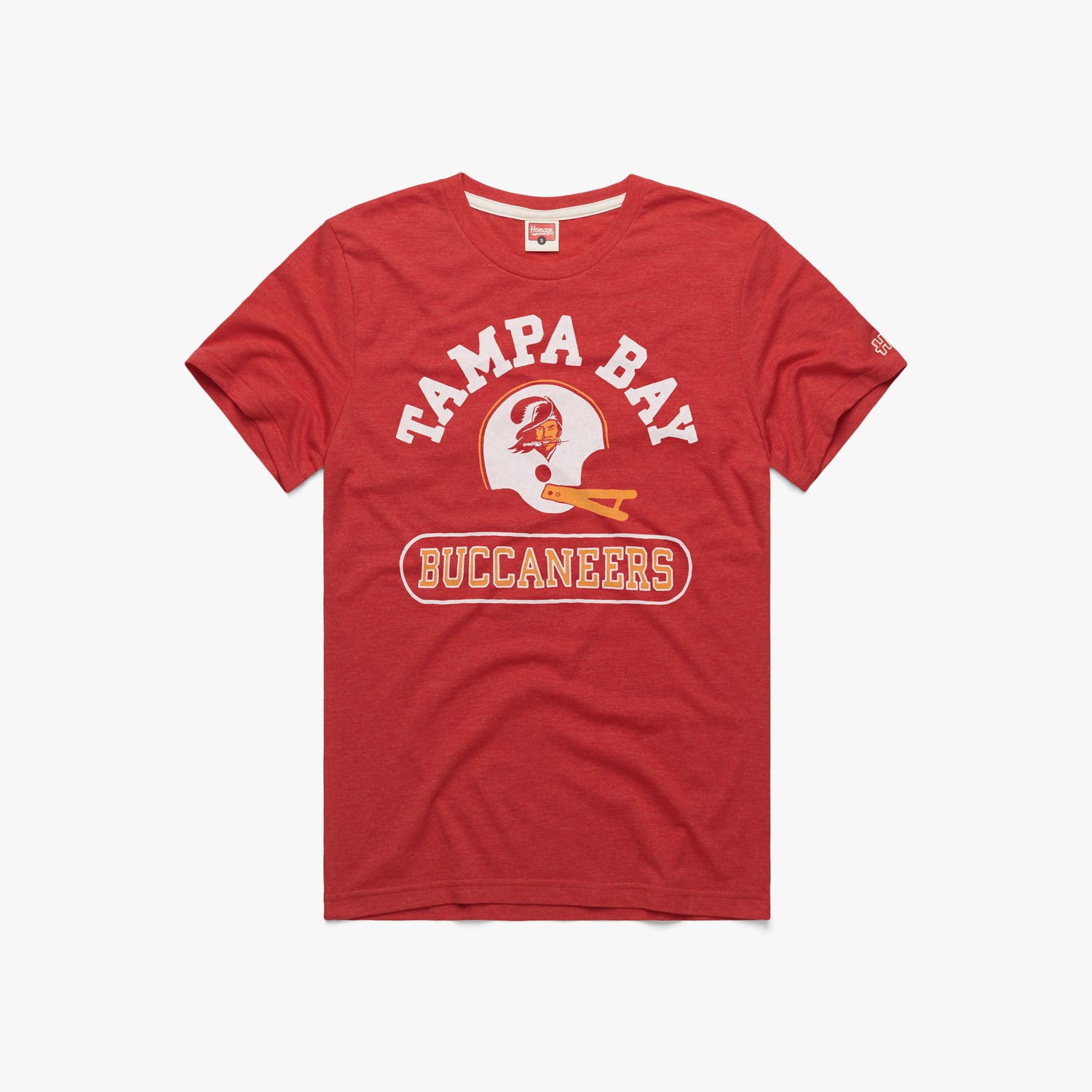 Hey Hey Tampa Bay Buccaneers T-Shirt from Homage. | Officially Licensed Vintage NFL Apparel from Homage Pro Shop.