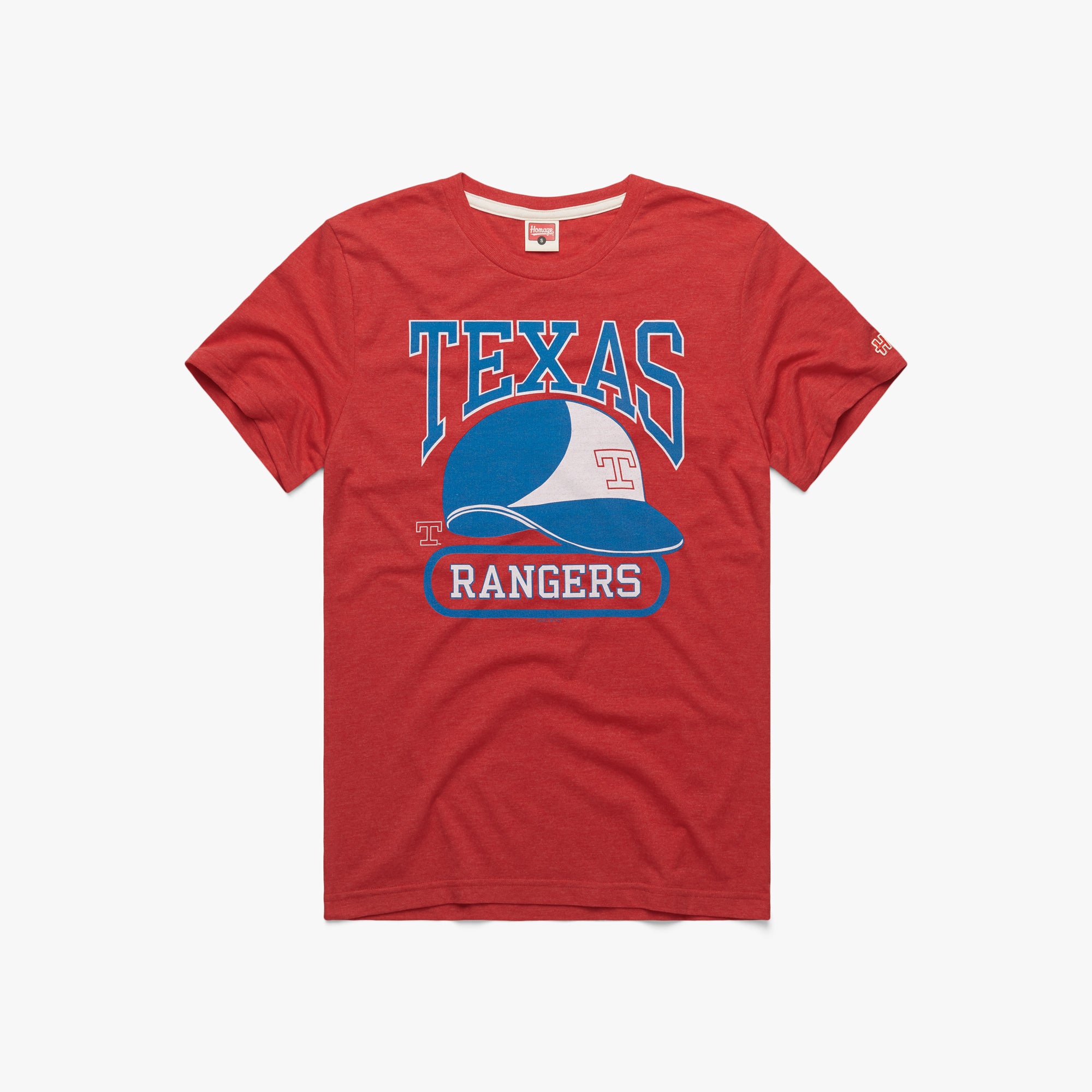 Official Shop MLB Texas Rangers Helmet T-Shirt Homage