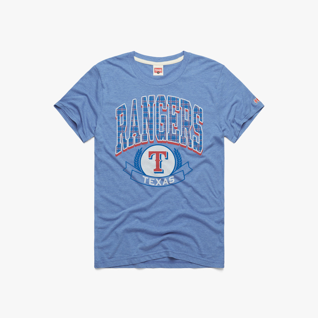 Texas Rangers Plaid | Retro MLB Logo T-Shirt – HOMAGE